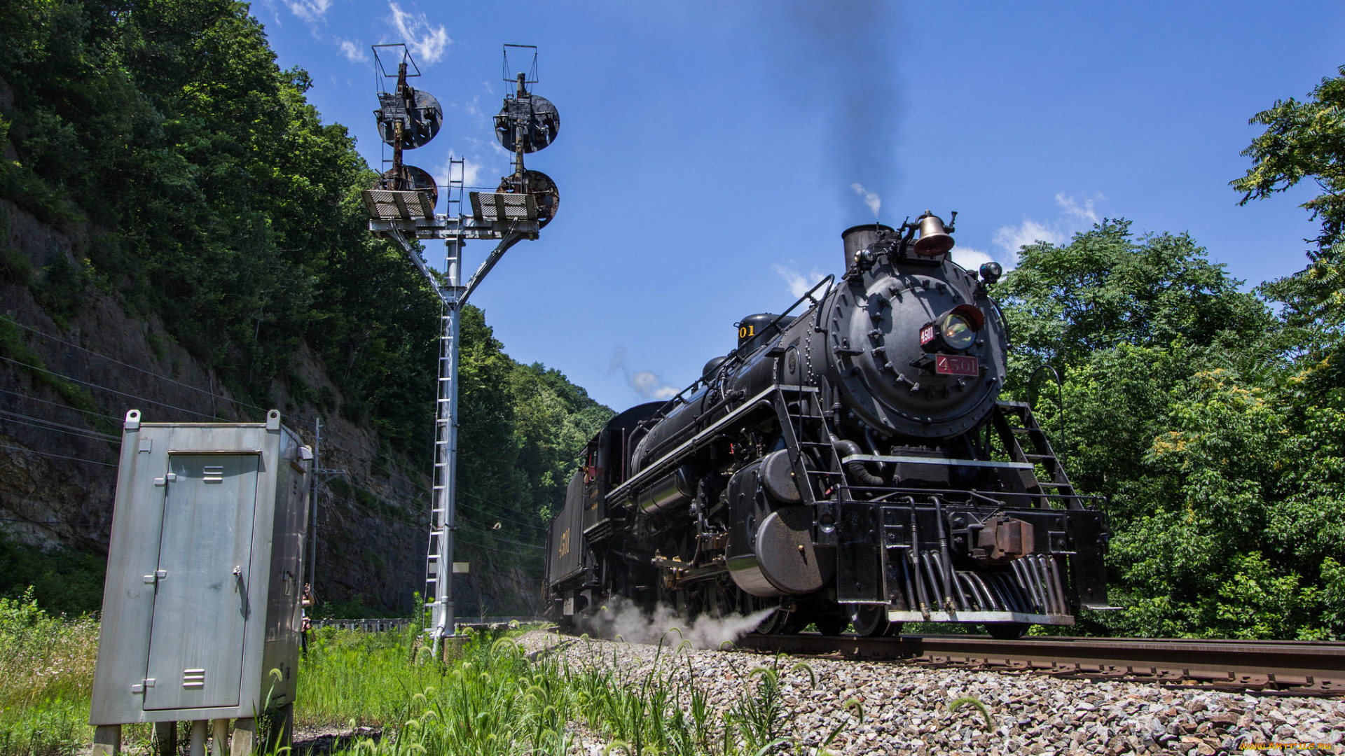 техника, паровозы, паровоз, рельсы