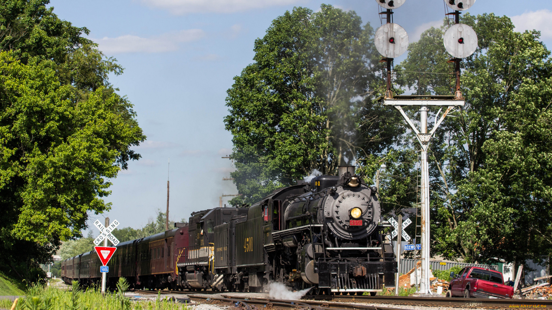 техника, паровозы, паровоз, рельсы