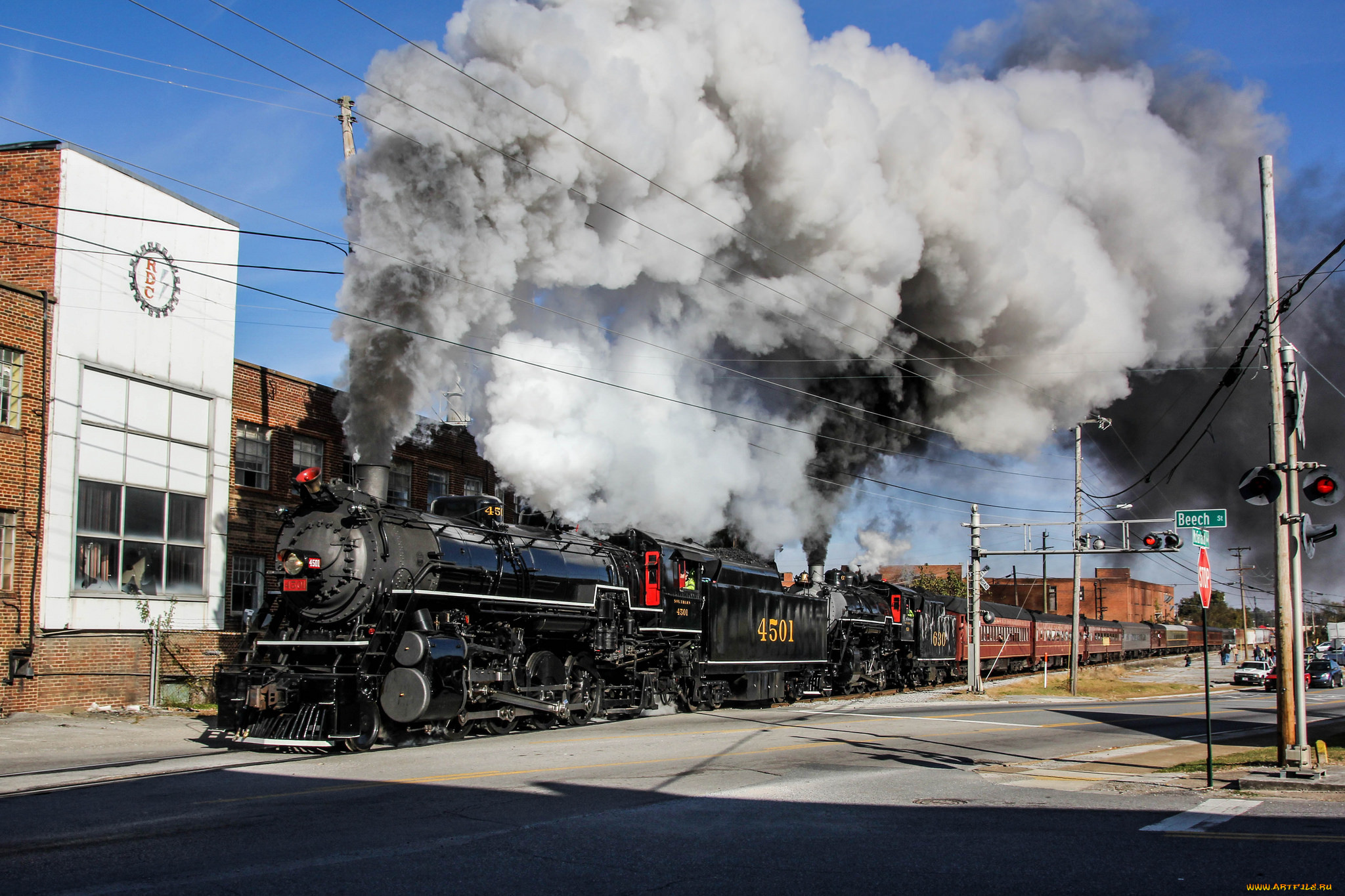 техника, паровозы, паровоз, рельсы