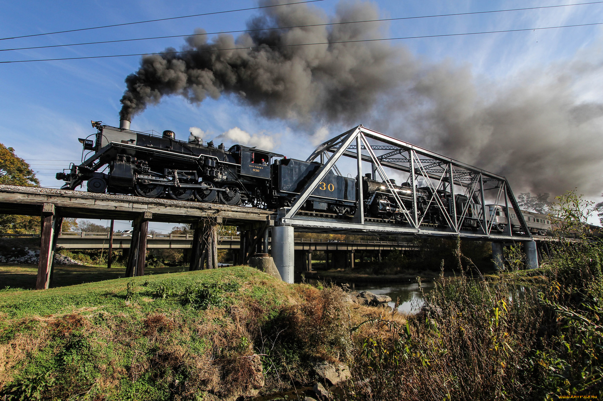 техника, паровозы, паровоз, рельсы