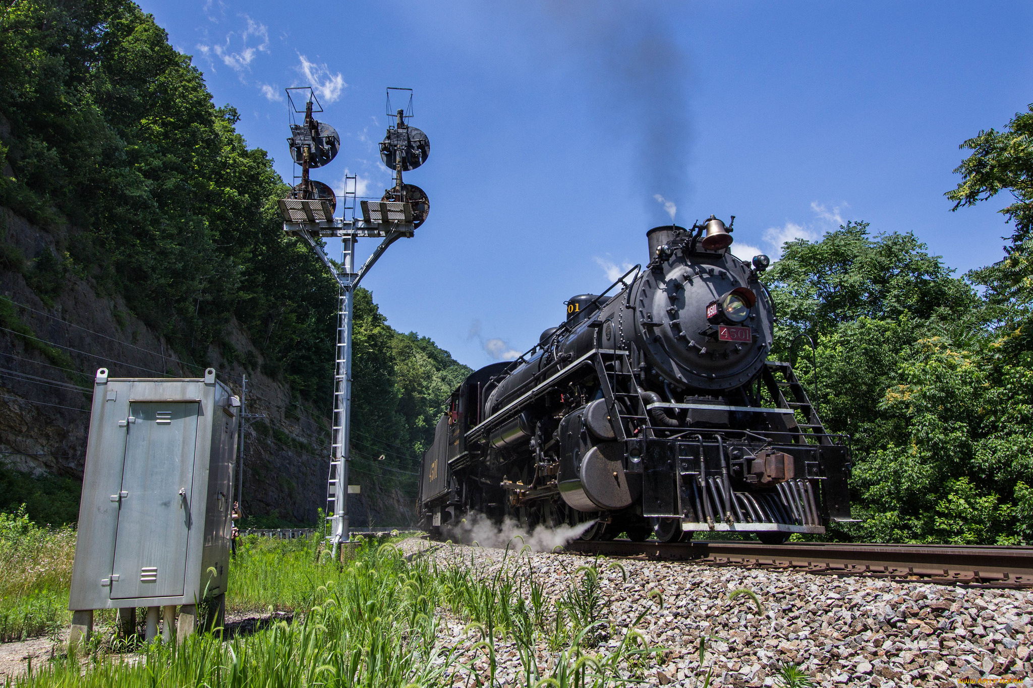 техника, паровозы, паровоз, рельсы