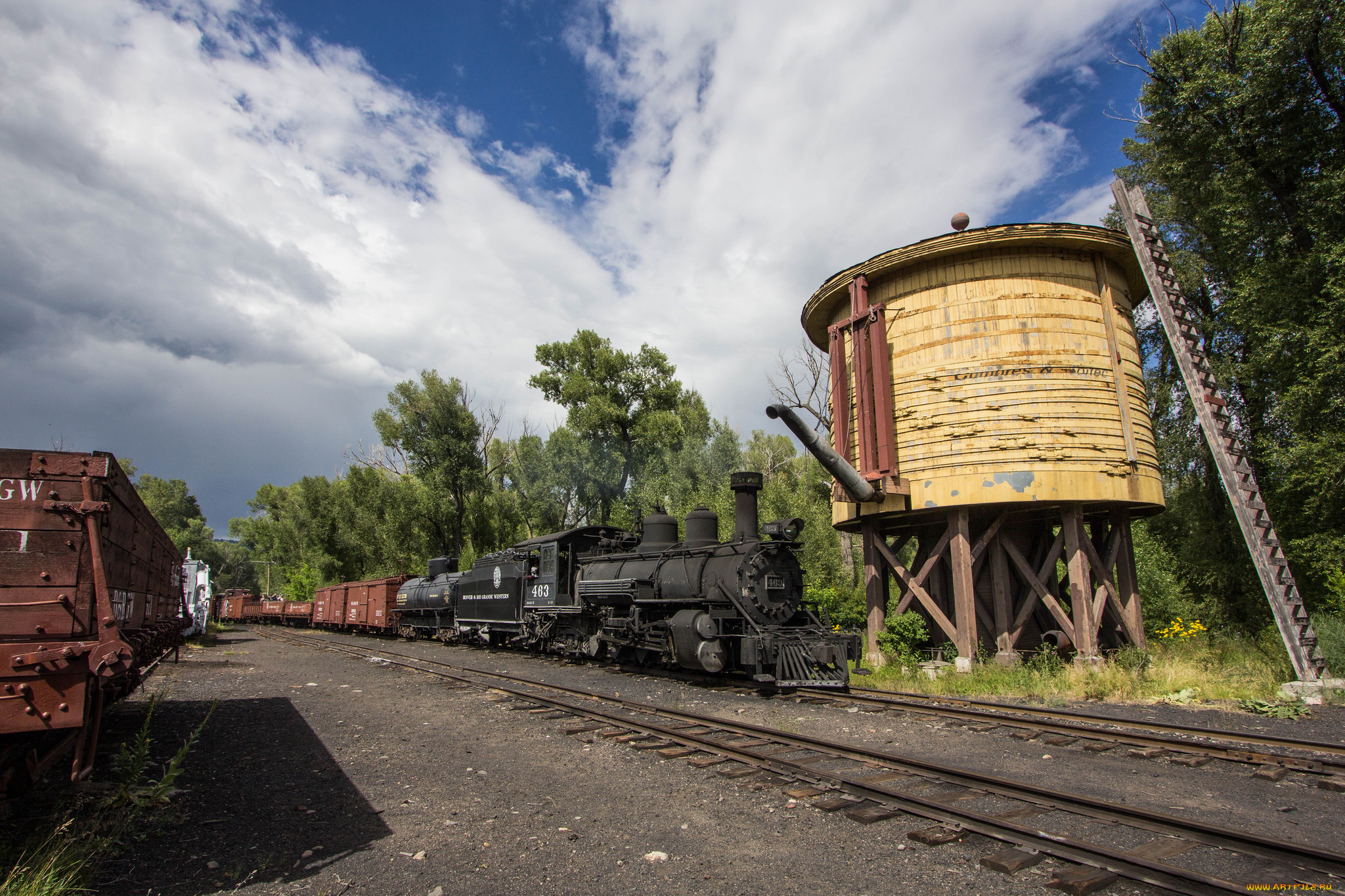 техника, паровозы, паровоз, рельсы