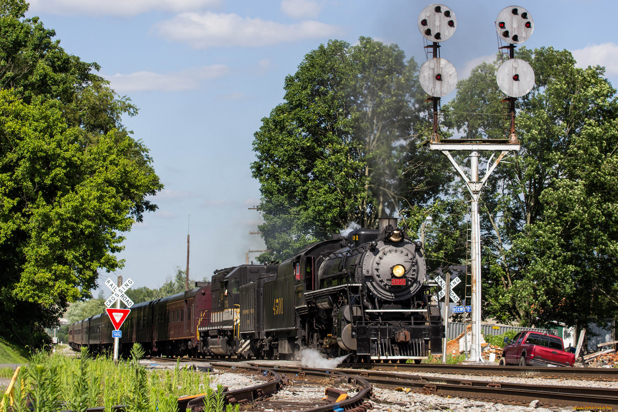 техника, паровозы, паровоз, рельсы
