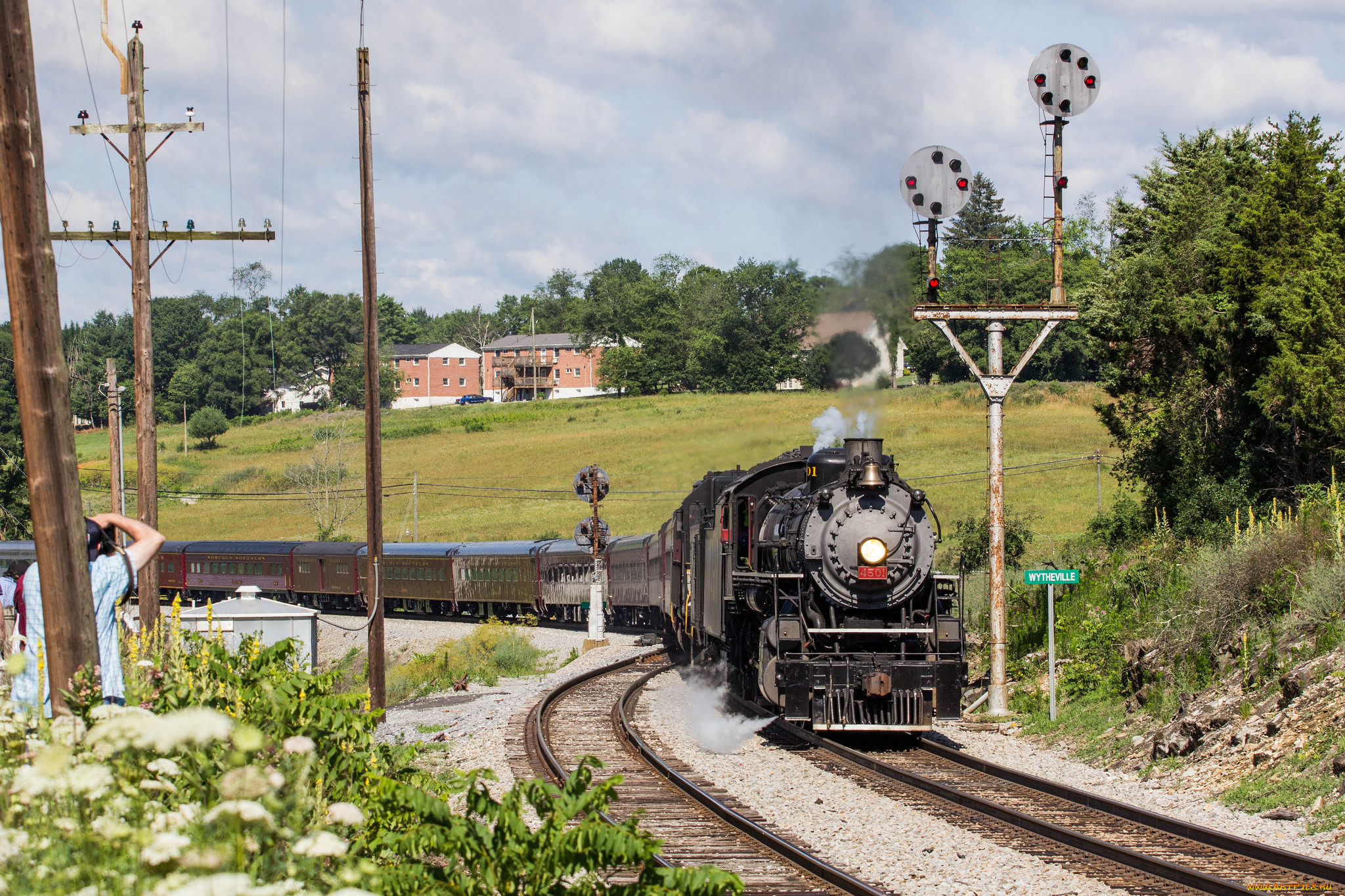техника, паровозы, рельсы, паровоз