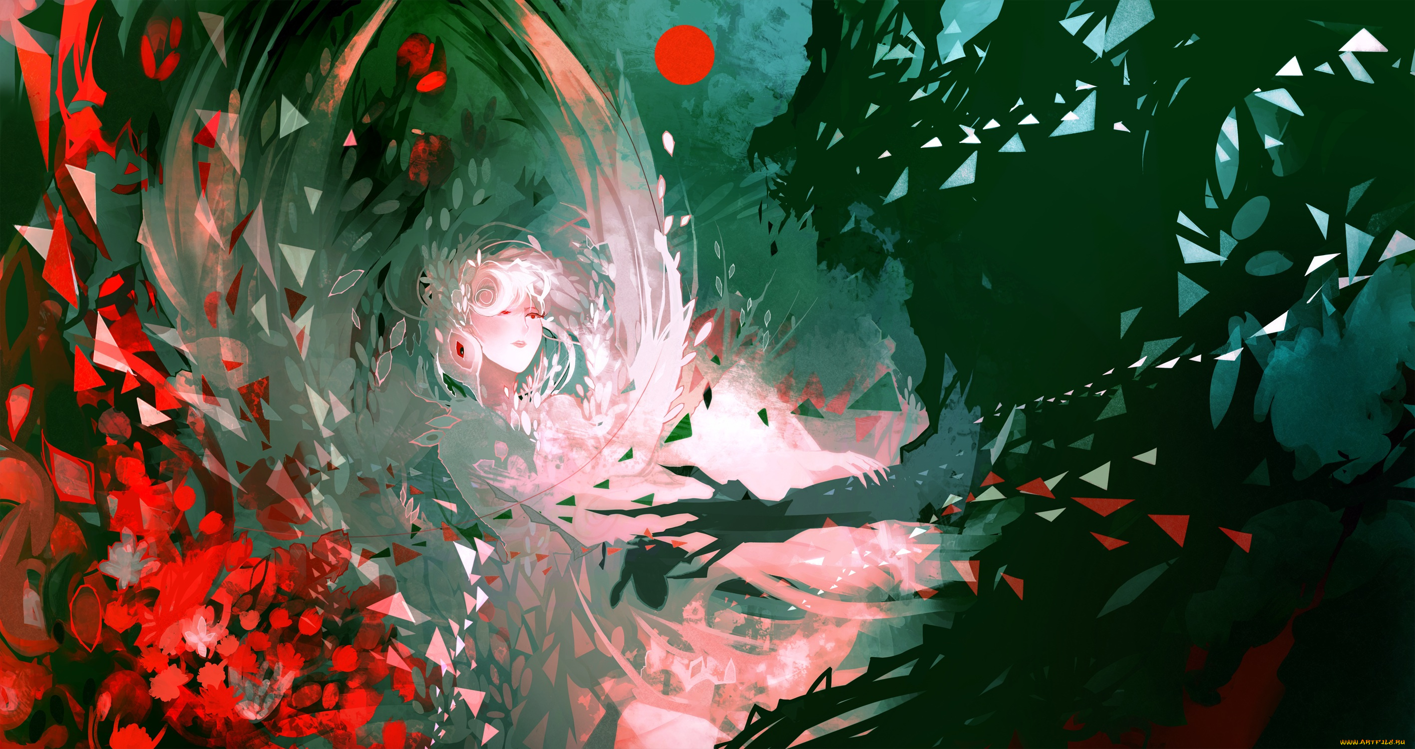 автор, , nanomortis, аниме, unknown, , другое, арт, абстракция, девушка