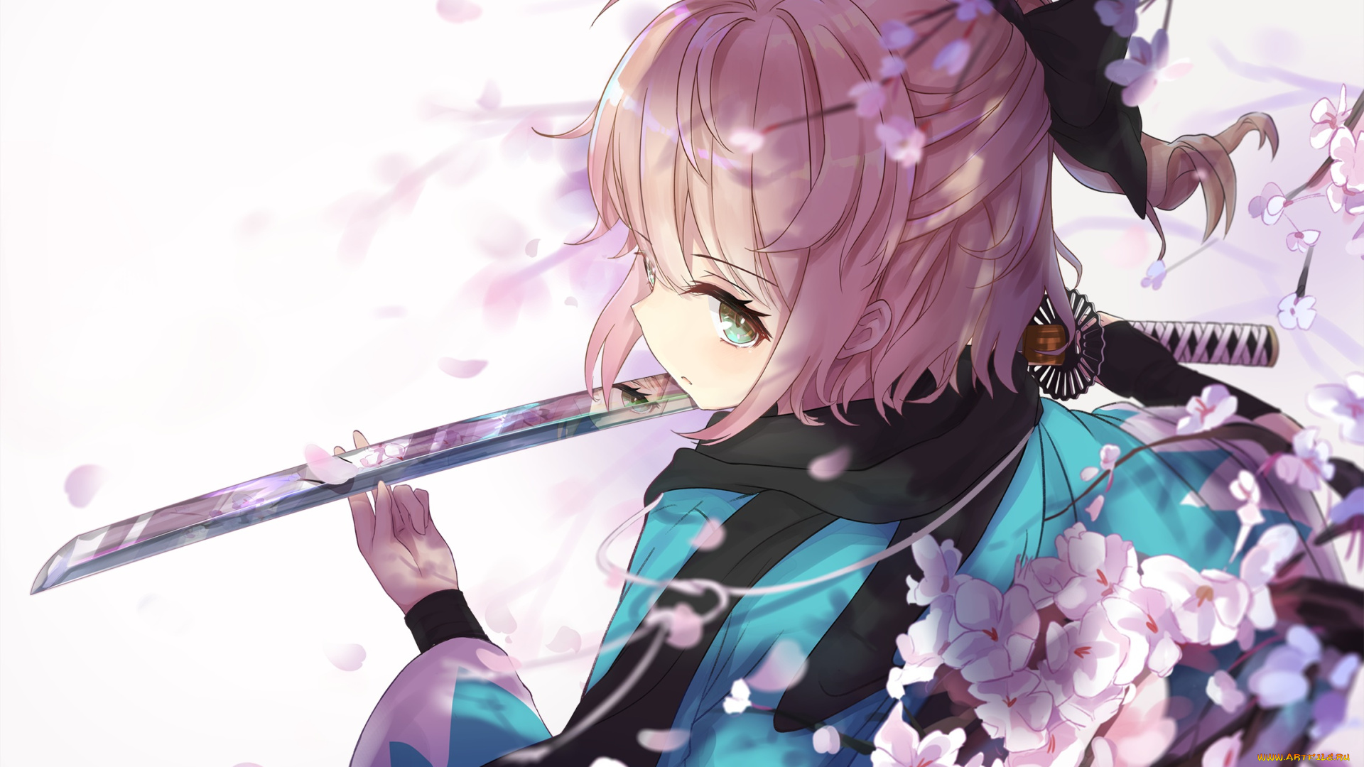 аниме, fate, stay, night, sakura, saber