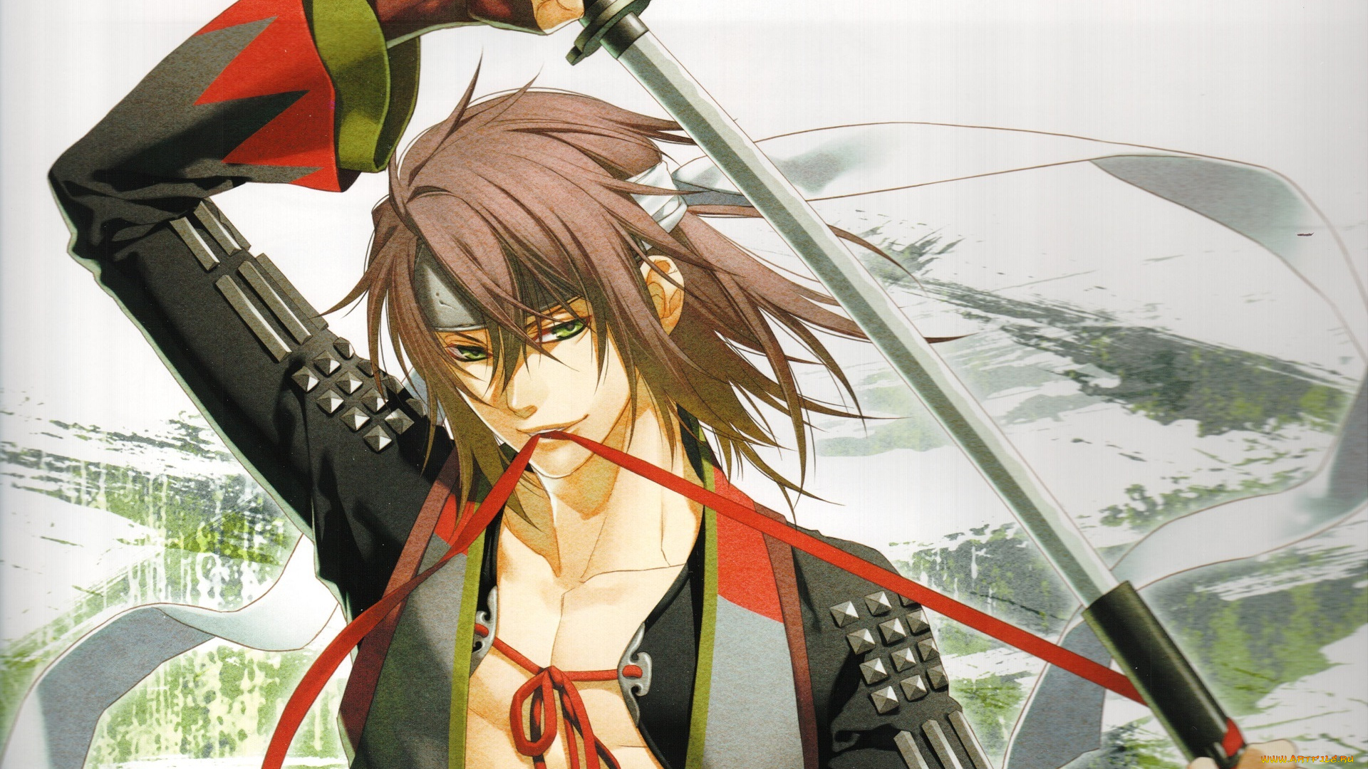 аниме, hakuouki, okita, souji