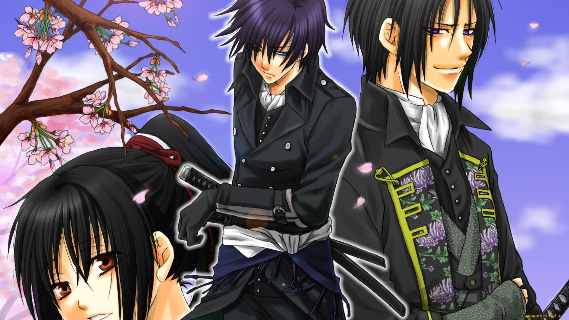 аниме, hakuouki, shinsengumi, kitan