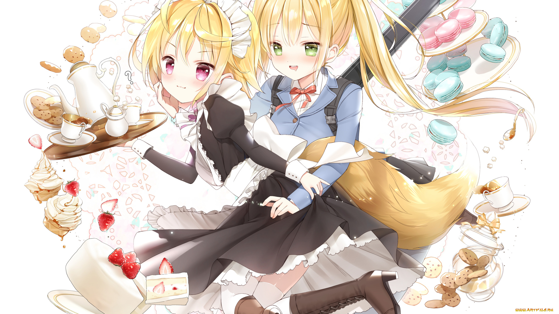 аниме, kaku-san-sei, million, arthur, девочки