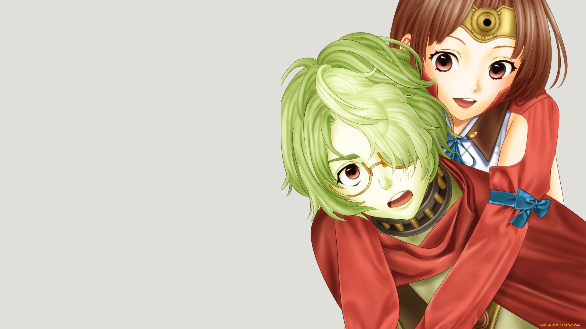 аниме, koutetsujou, no, kabaneri, двое