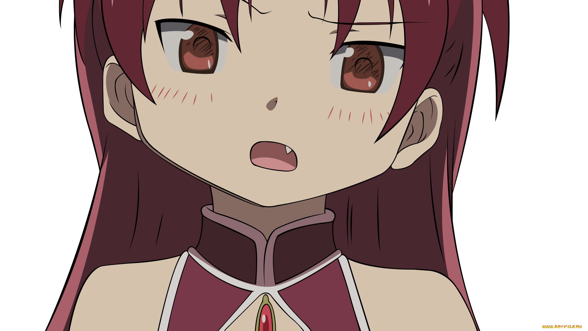 аниме, mahou, shoujo, madoka, magika, фон, взгляд, девушка