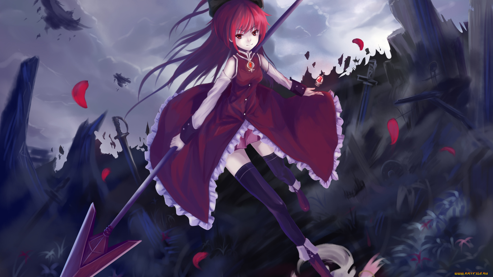 аниме, mahou, shoujo, madoka, magika, фон, взгляд, девушка