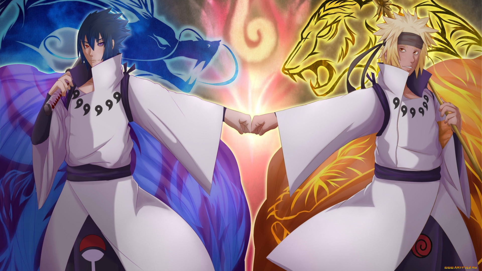 аниме, naruto, sasuke