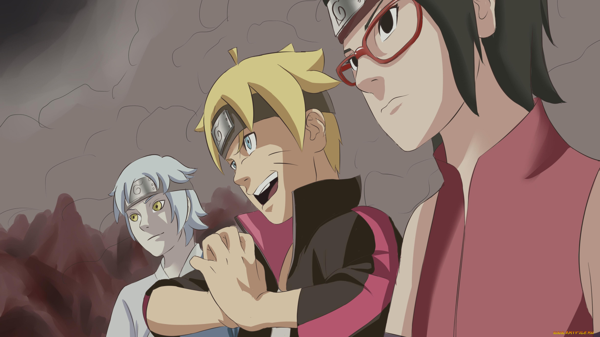 аниме, naruto, shinobi, mitsuki, kunoichi, ninja, uchiha, sarada, uzumaki, boruto