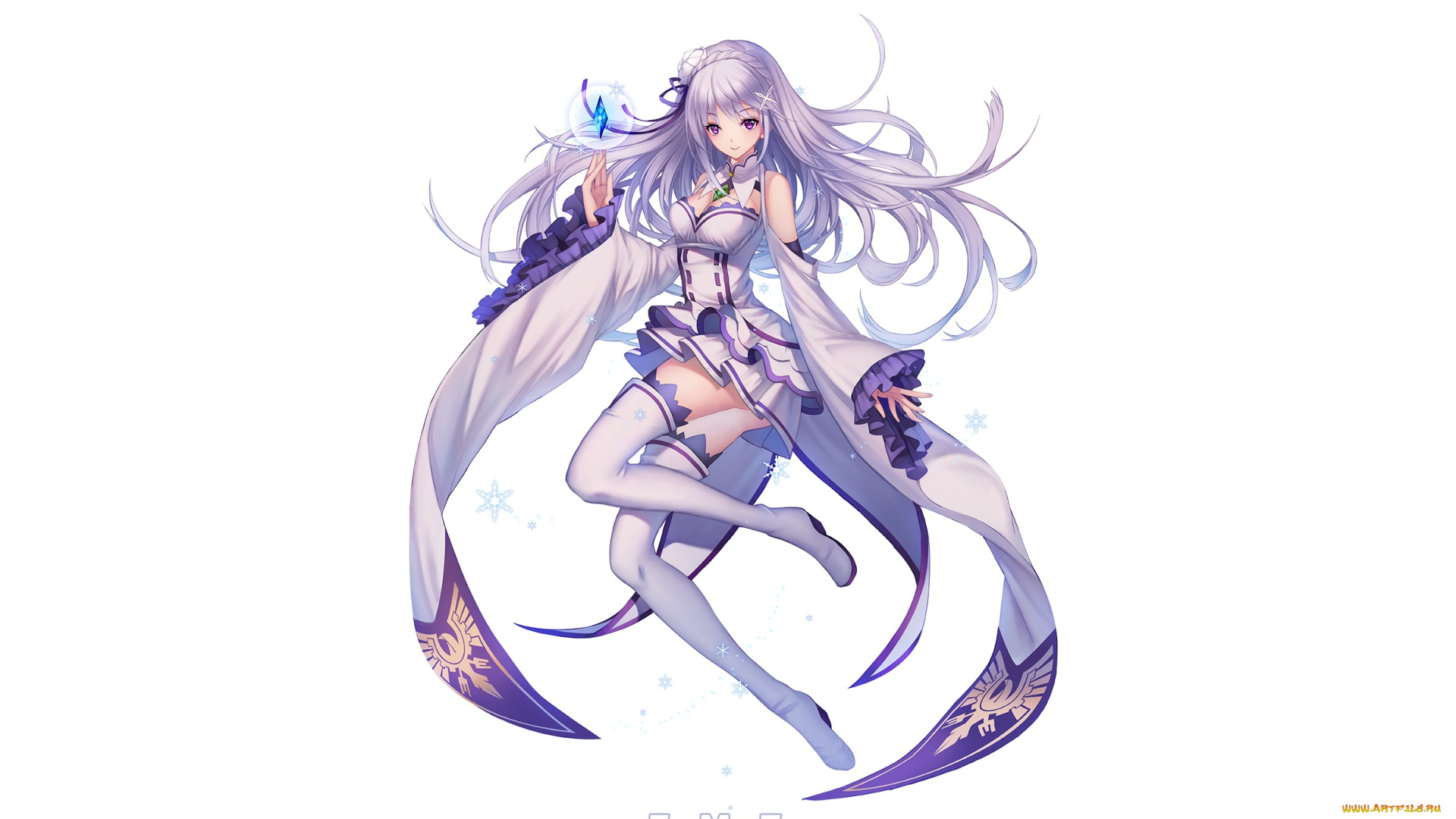 аниме, re, , zero, kara, hajimeru, isekai, seikatsu, эмилия