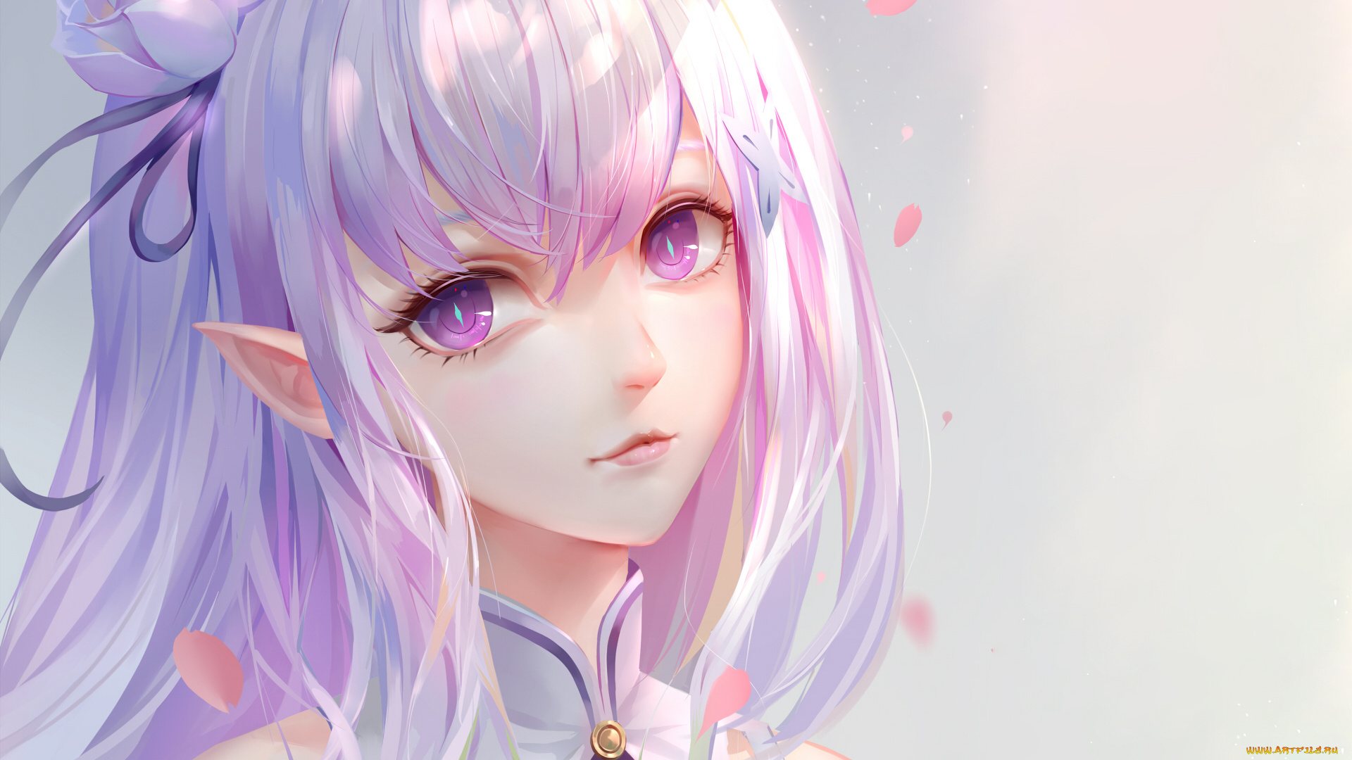 аниме, re, , zero, kara, hajimeru, isekai, seikatsu, фон, взгляд, девушка