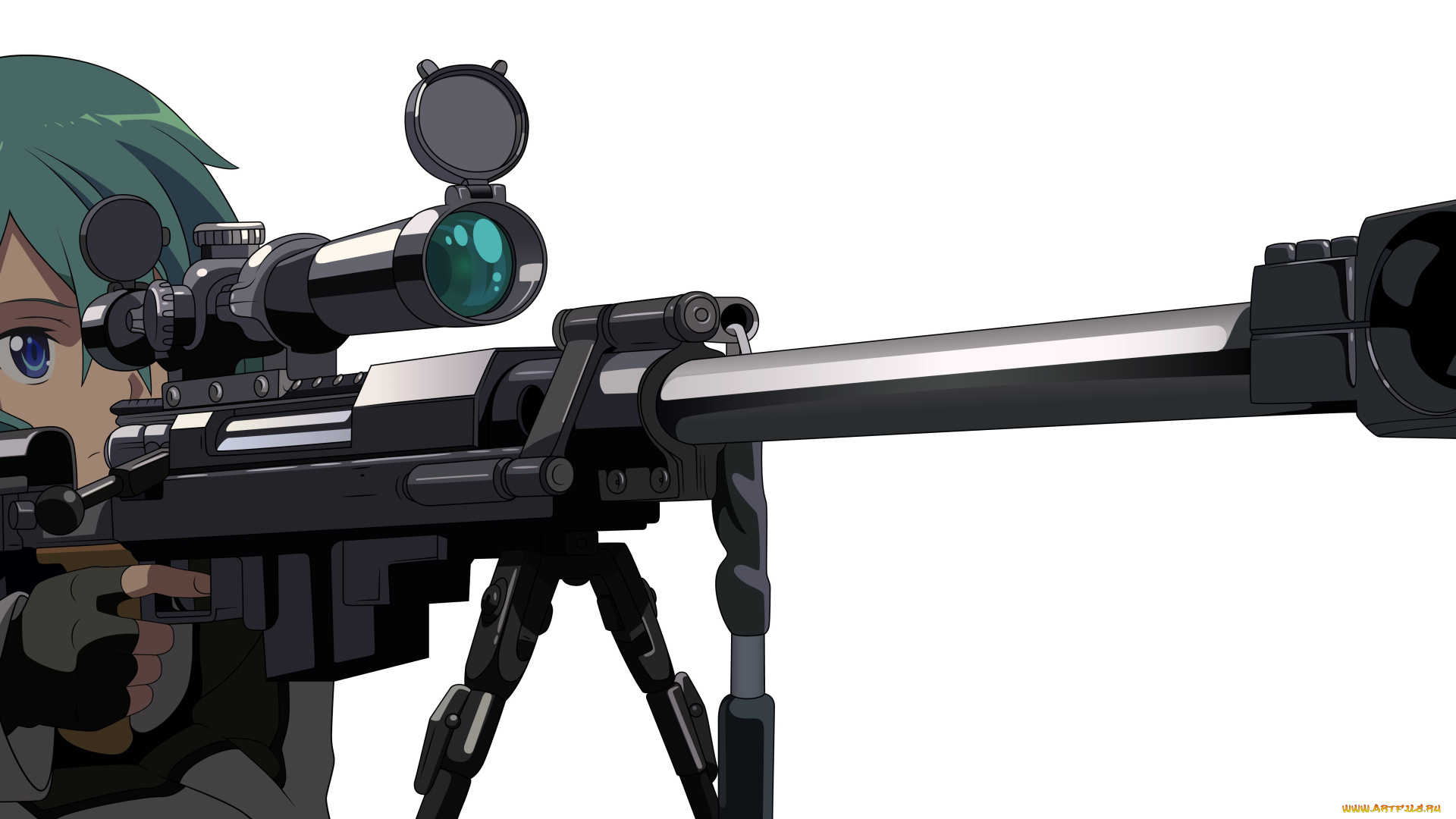 аниме, sword, art, online, девушка, взгляд, фон, оружие