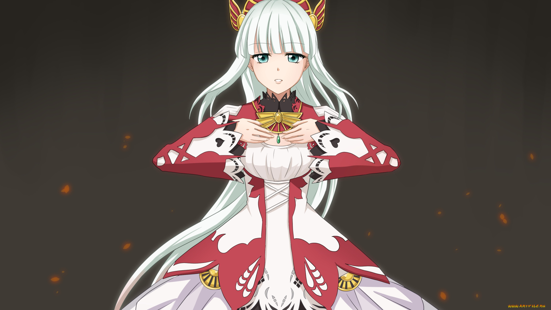 аниме, tales, of, zestiria, взгляд, девушка, фон