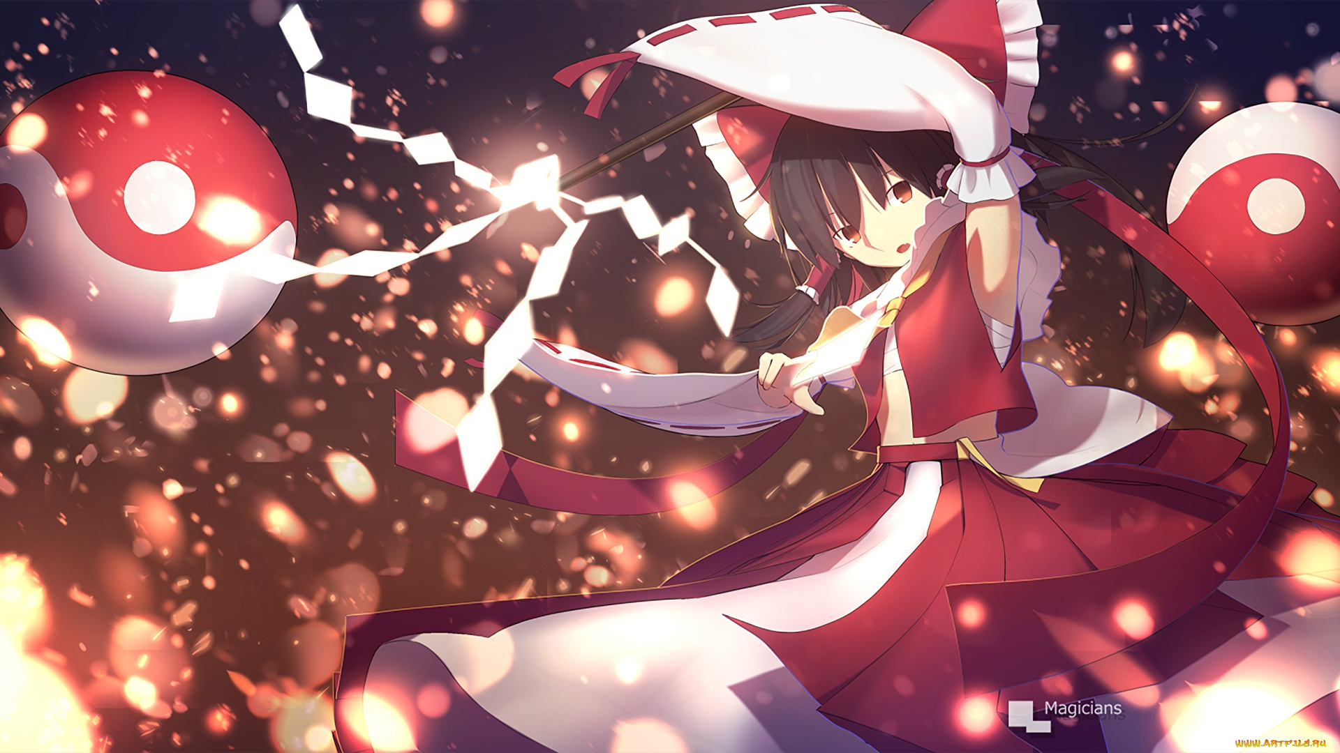 аниме, touhou, hakurei, reimu