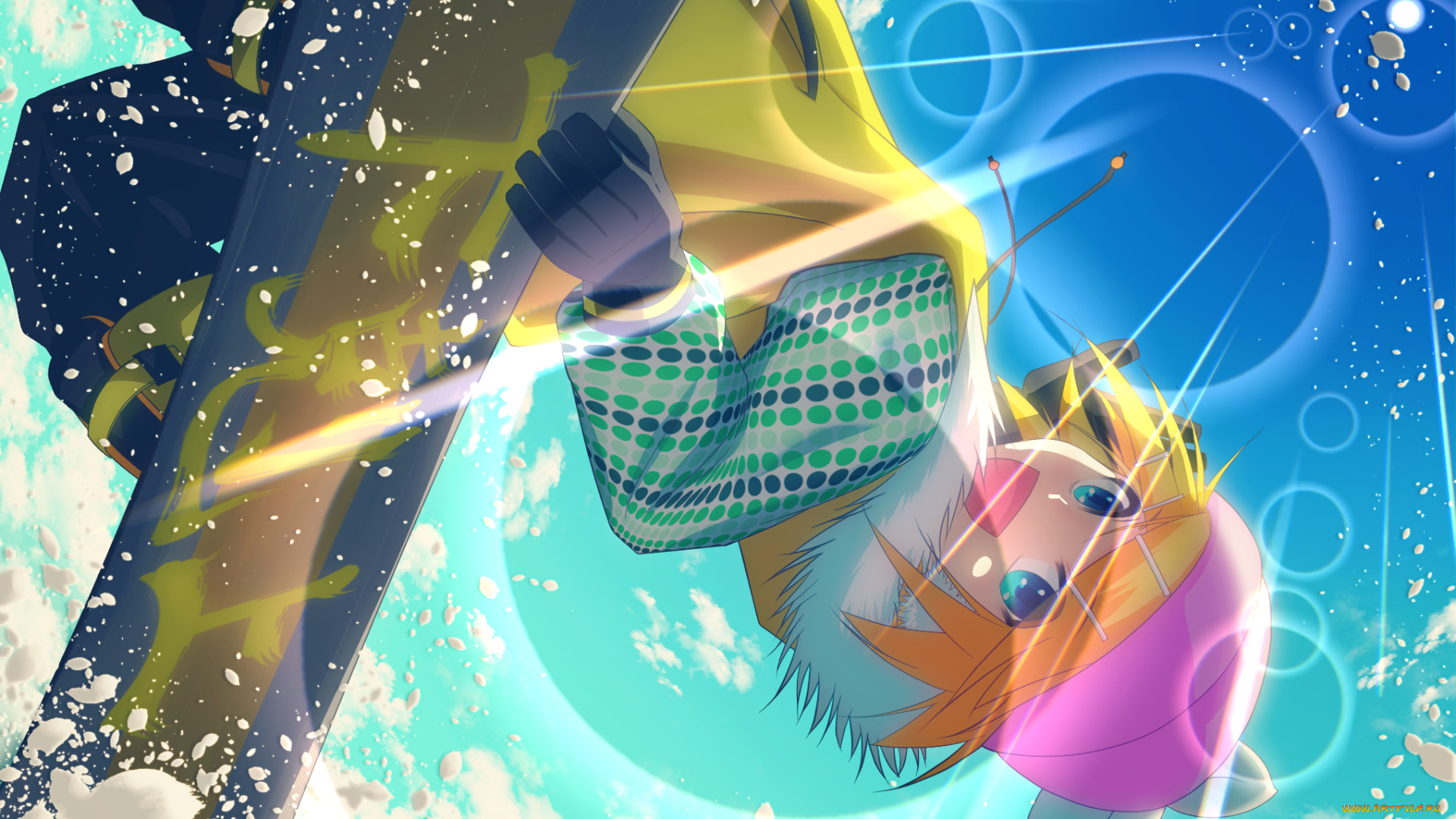 аниме, vocaloid, kagamine, rin