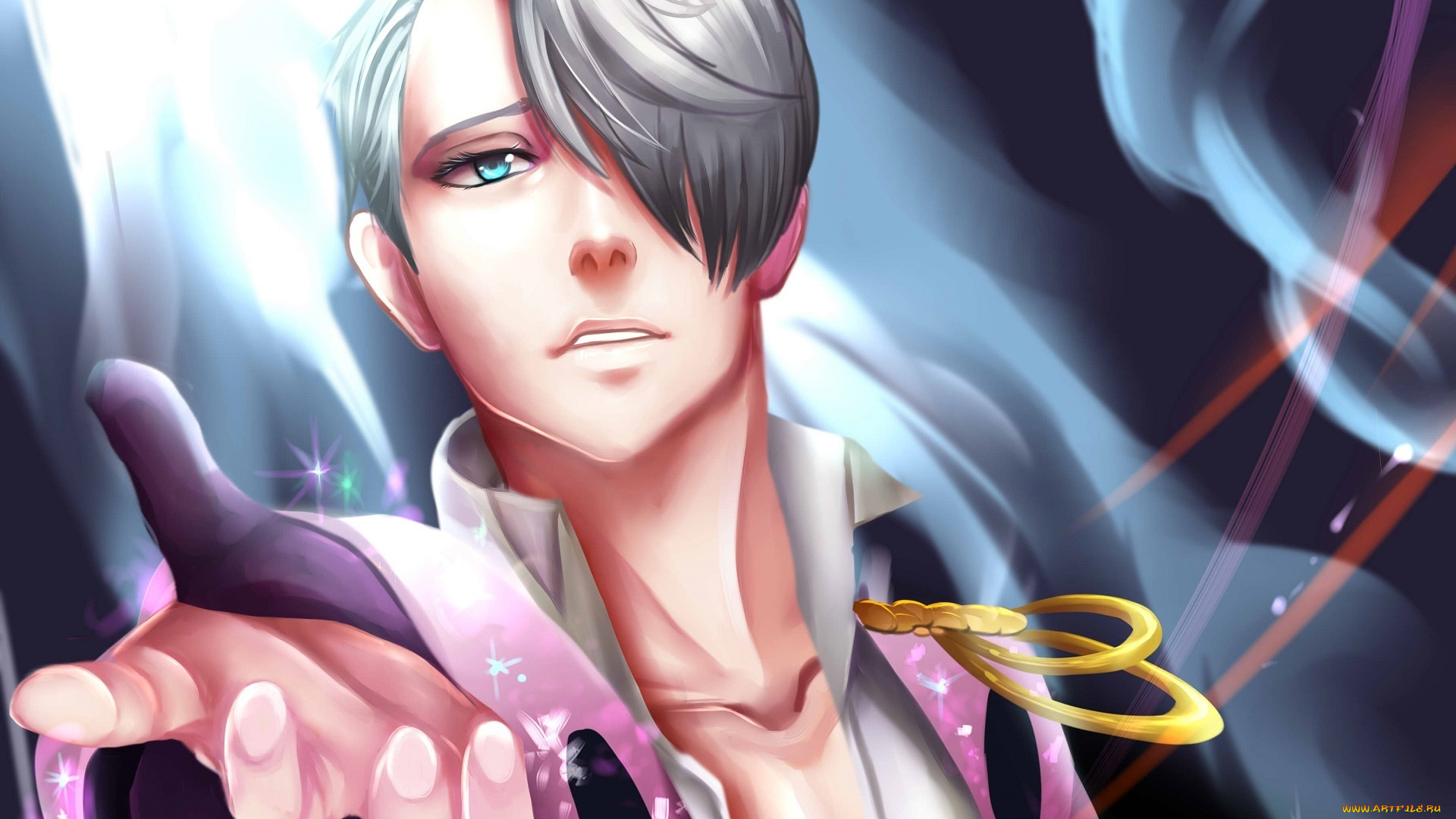 аниме, yuri, on, ice, victor, nikiforov