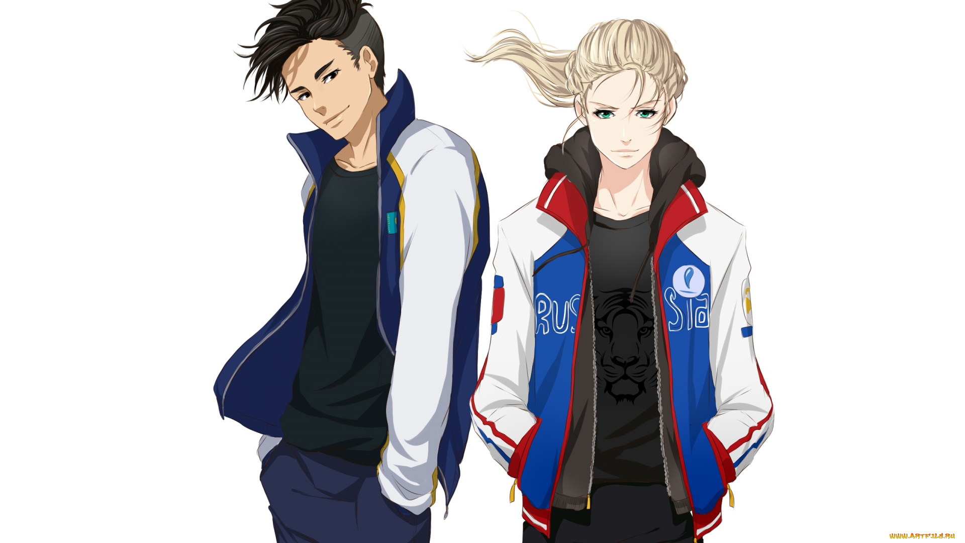 аниме, yuri, on, ice, yuri, plisetsky, otabek