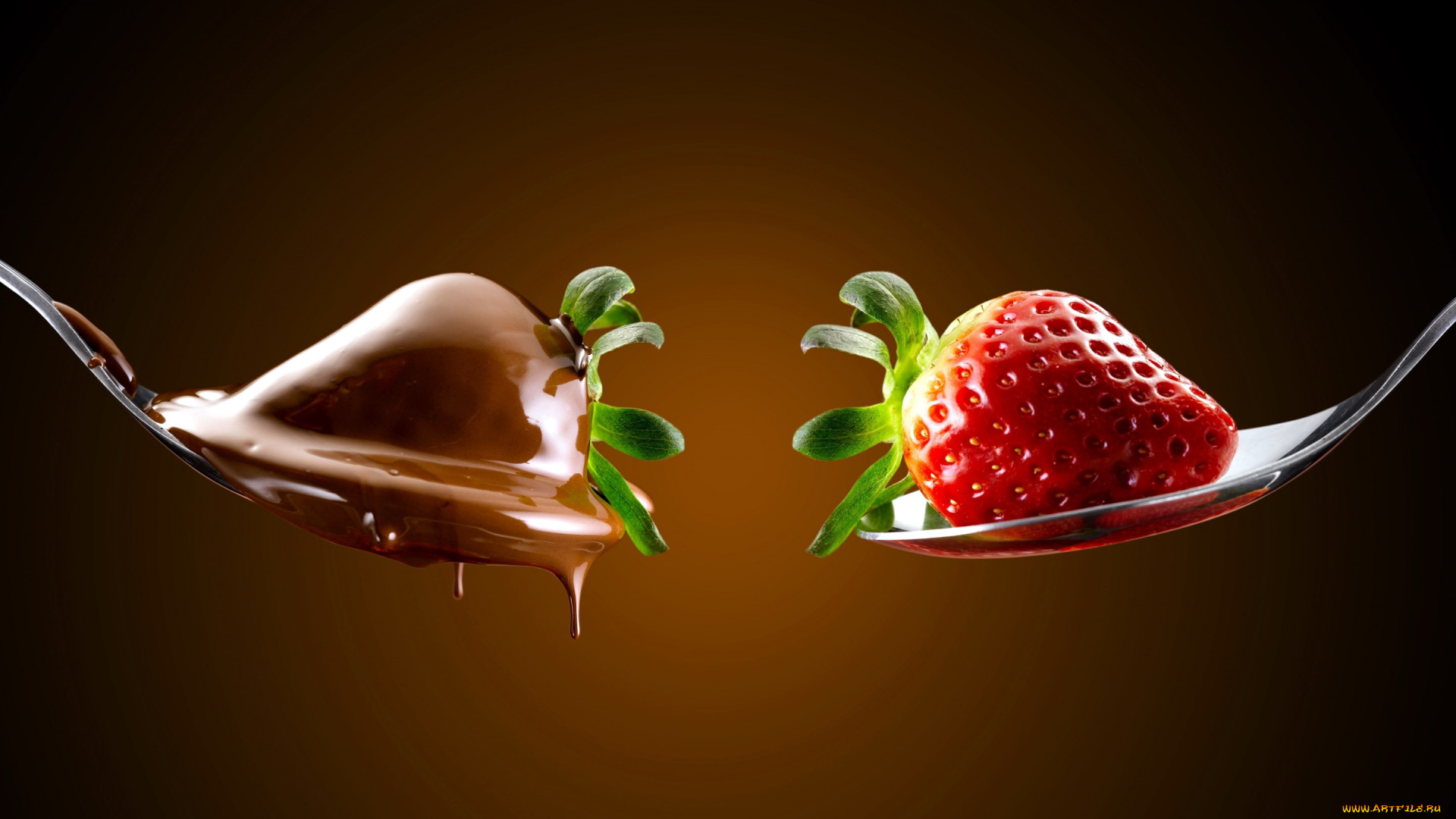 еда, клубника, , земляника, ягоды, шоколад