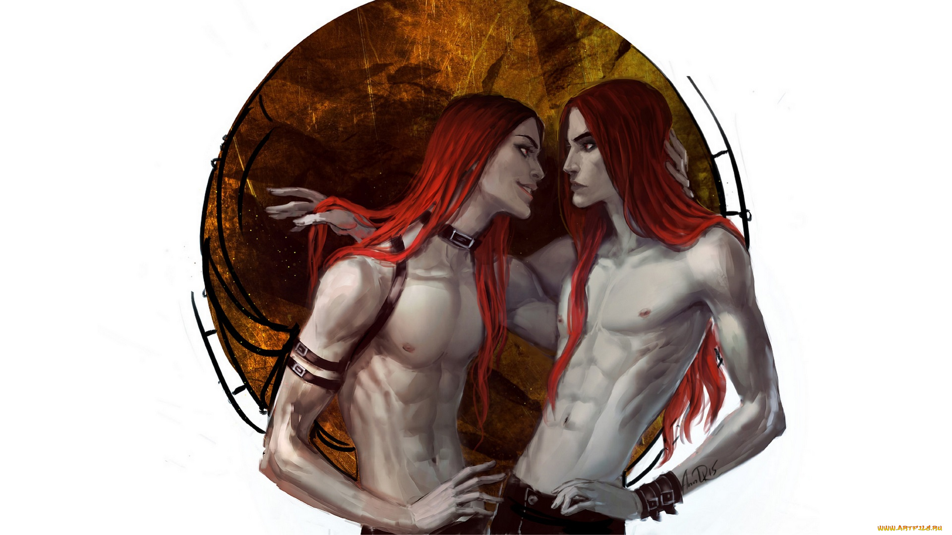 фэнтези, люди, парни