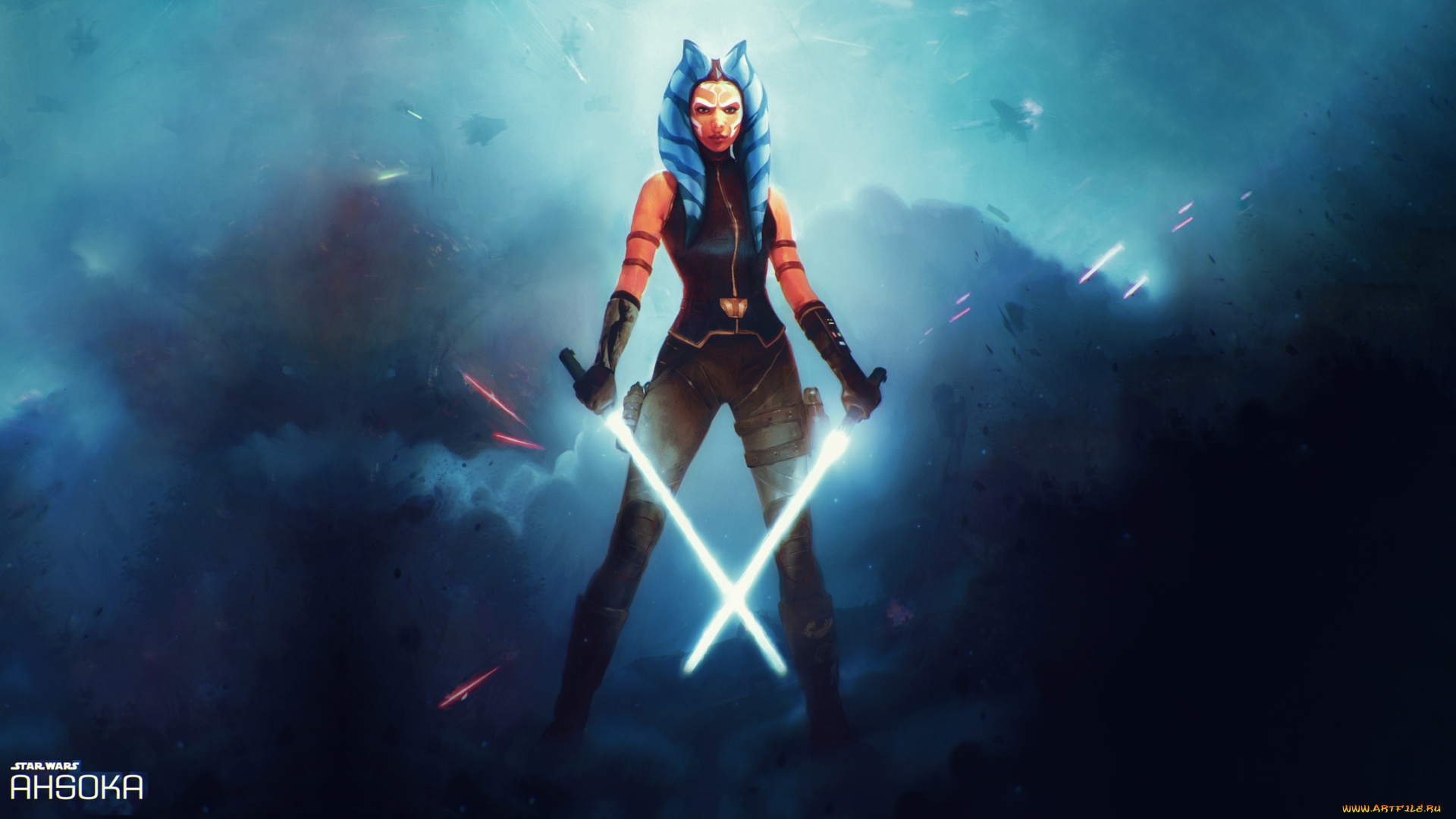фэнтези, _star, wars, фантастика, ahsoka, lightsaber, jedi, star, wars, tano