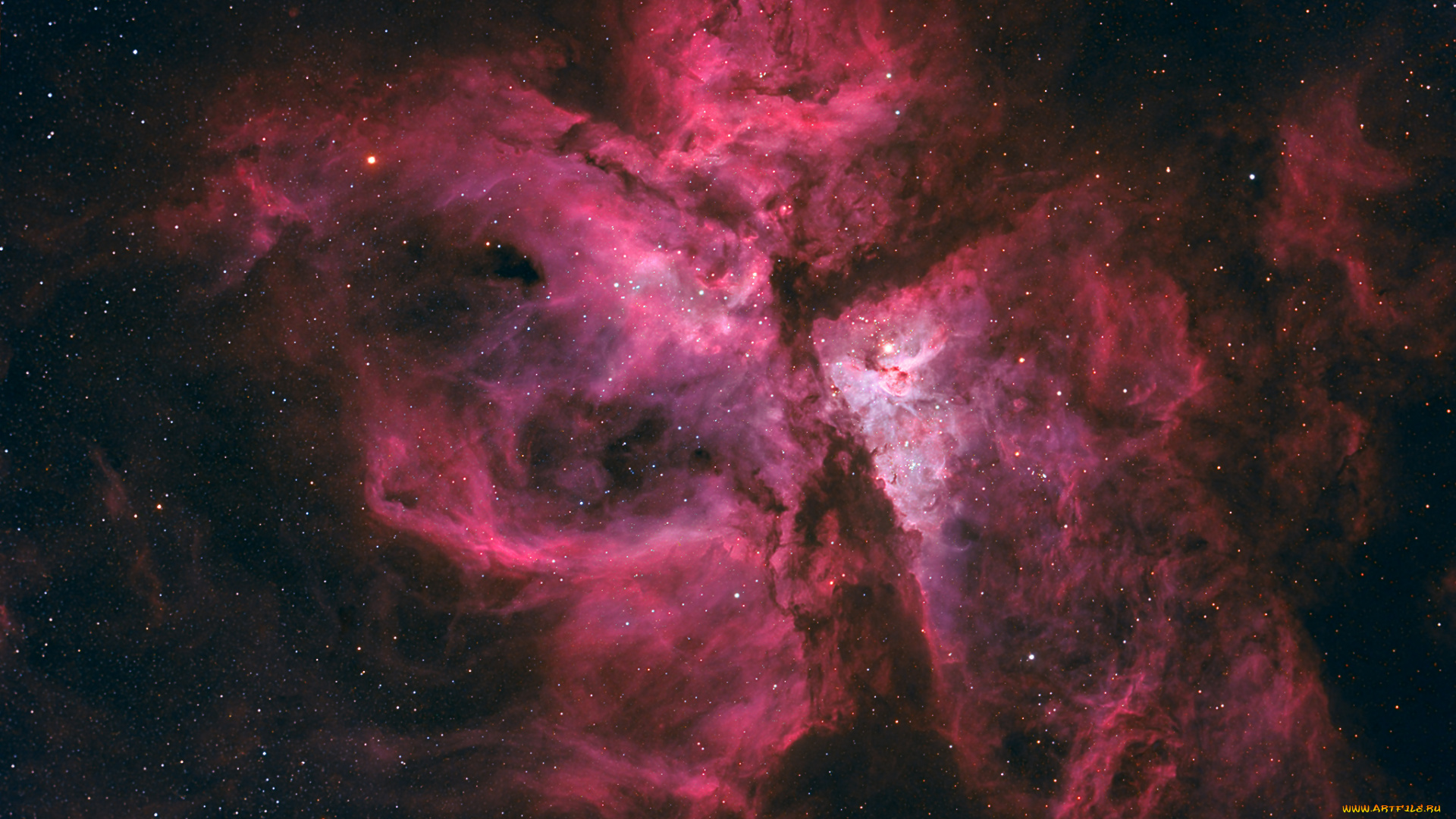 космос, арт, звезды, туманность, вселенная