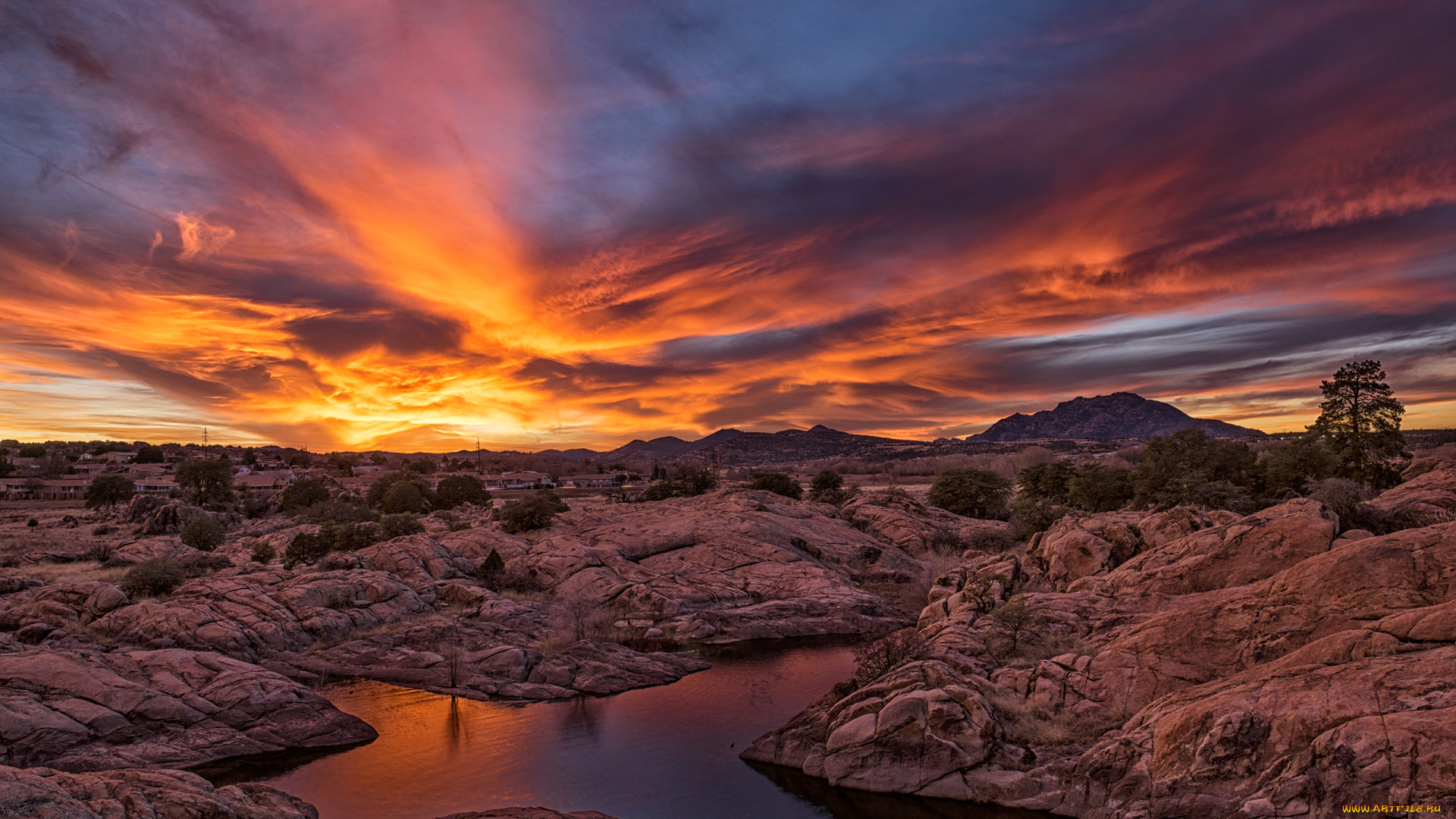 природа, восходы, закаты, вечер