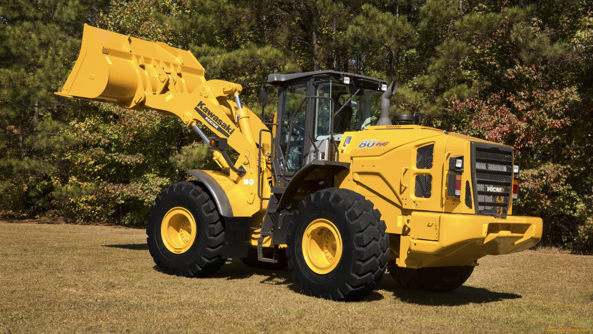 техника, фронтальные, погрузчики, kawasaki