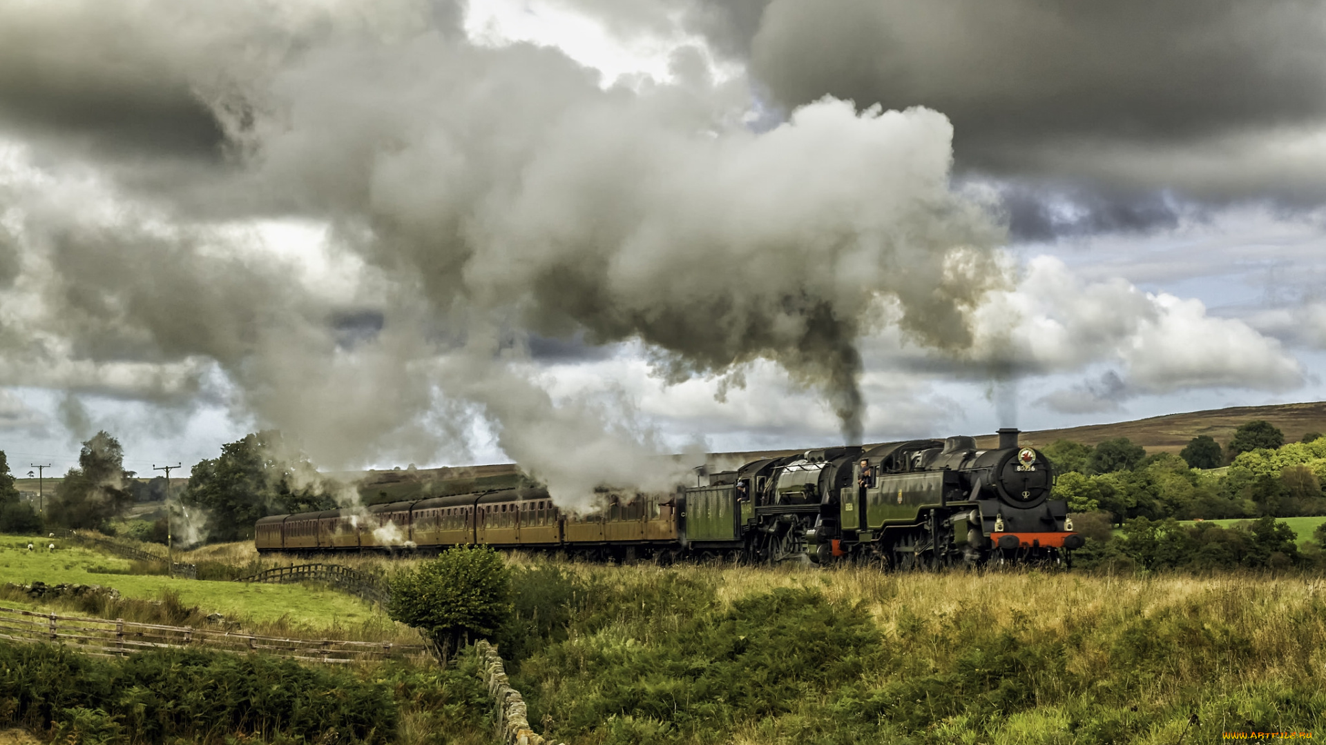 техника, паровозы, ппаровоз, рельсы