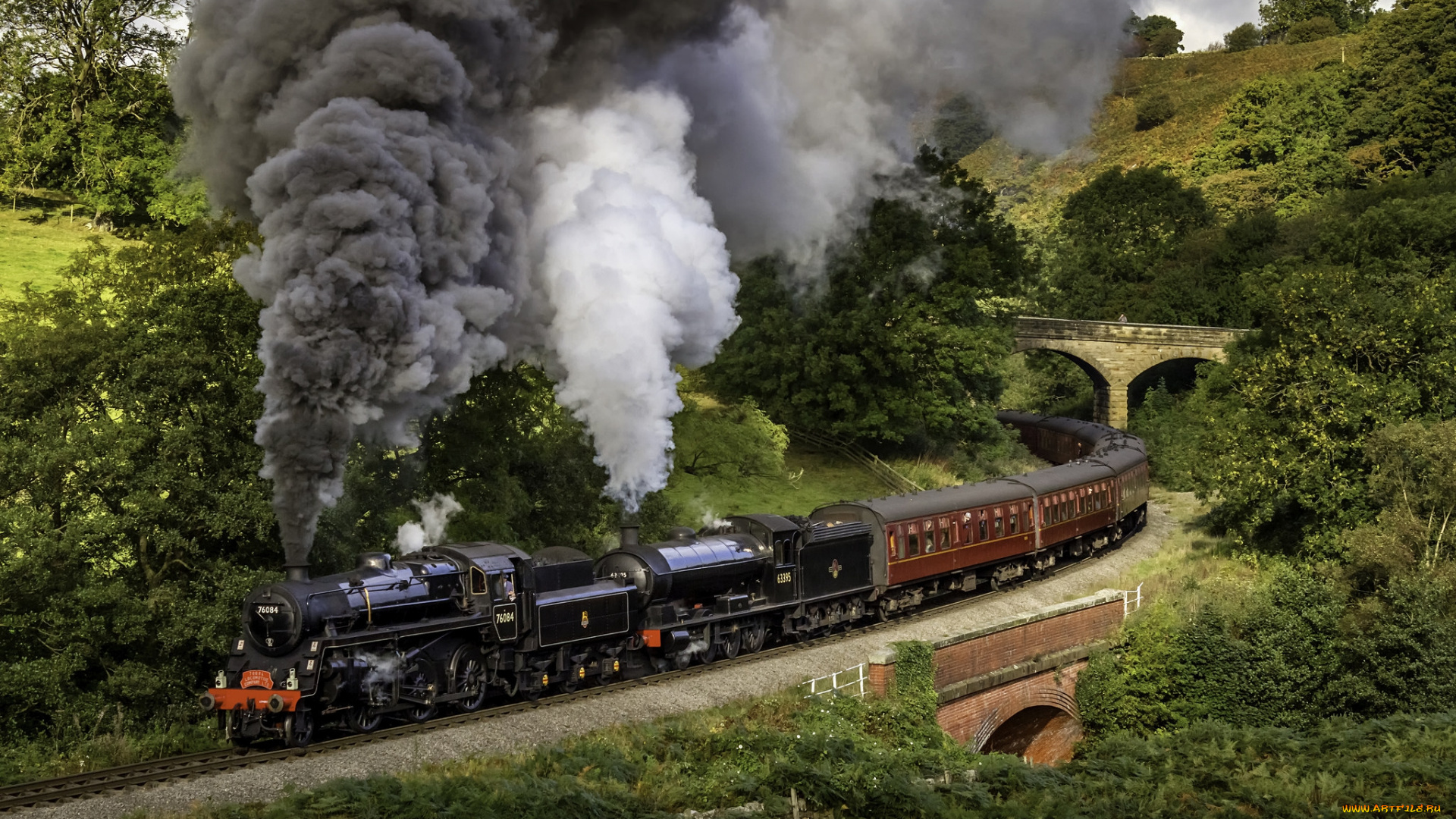 техника, паровозы, ппаровоз, рельсы