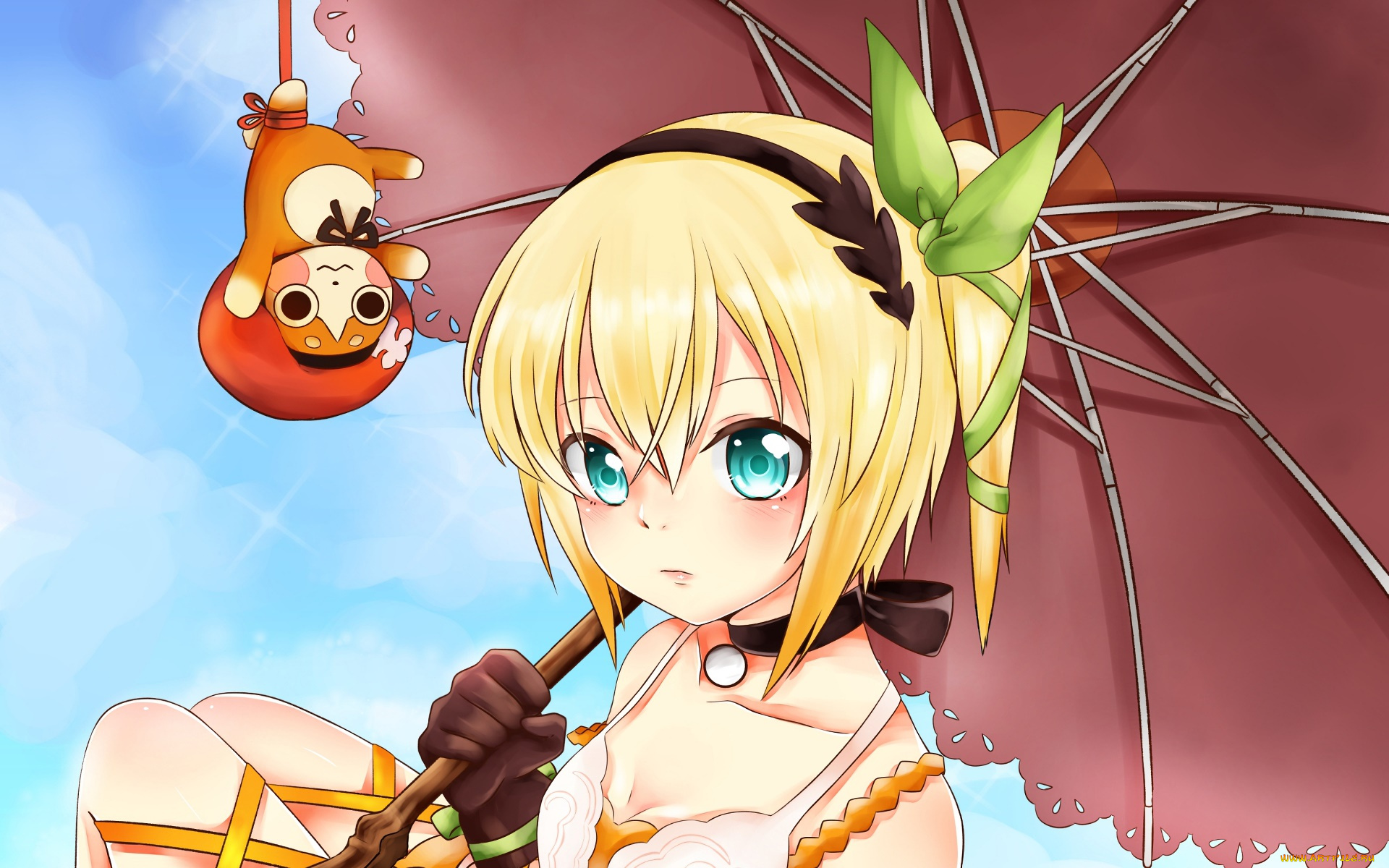 аниме, tales, of, zestiria, фон, взгляд, девушка