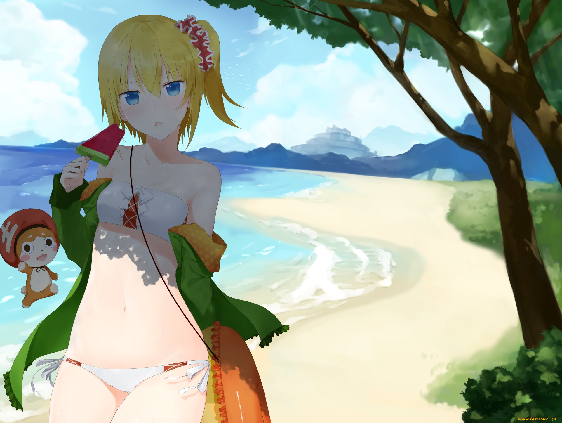 аниме, tales, of, zestiria, фон, девушка, взгляд