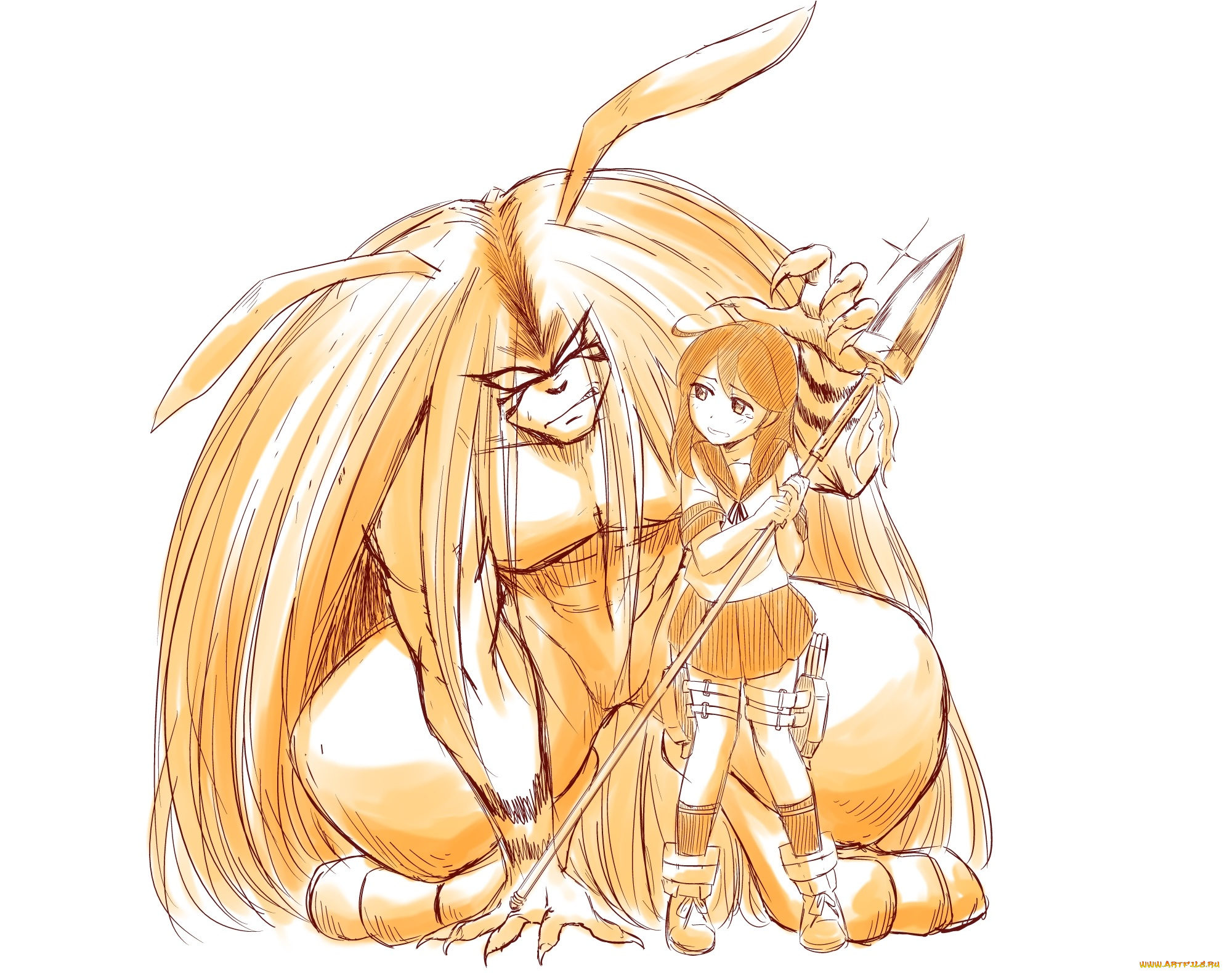 аниме, ushio, to, tora, персонажи