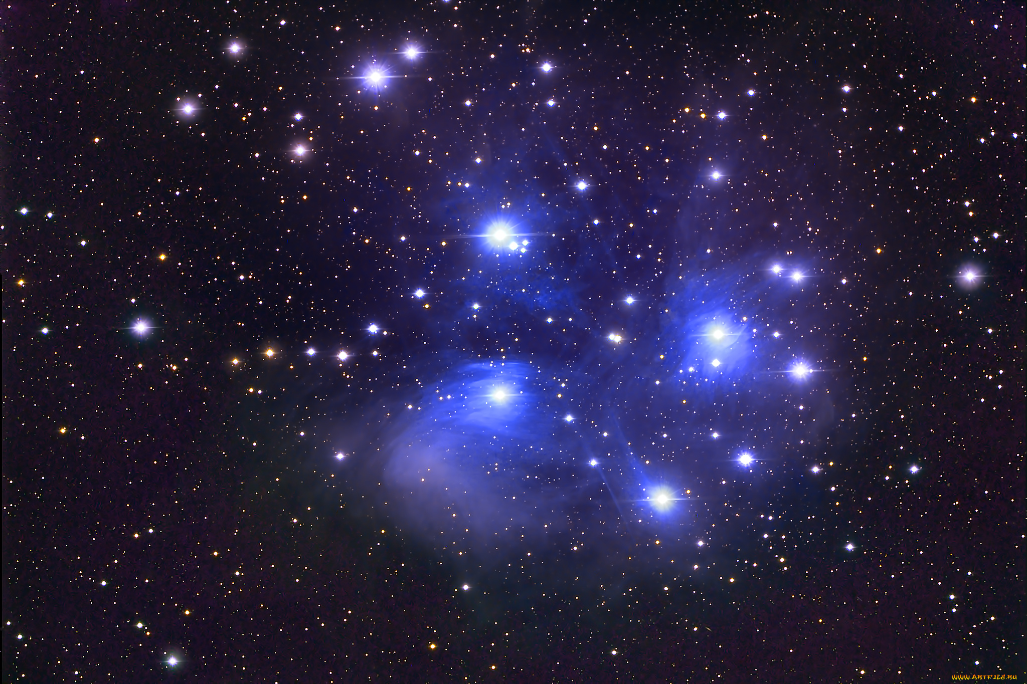 космос, арт, вселенная, звезды, туманность