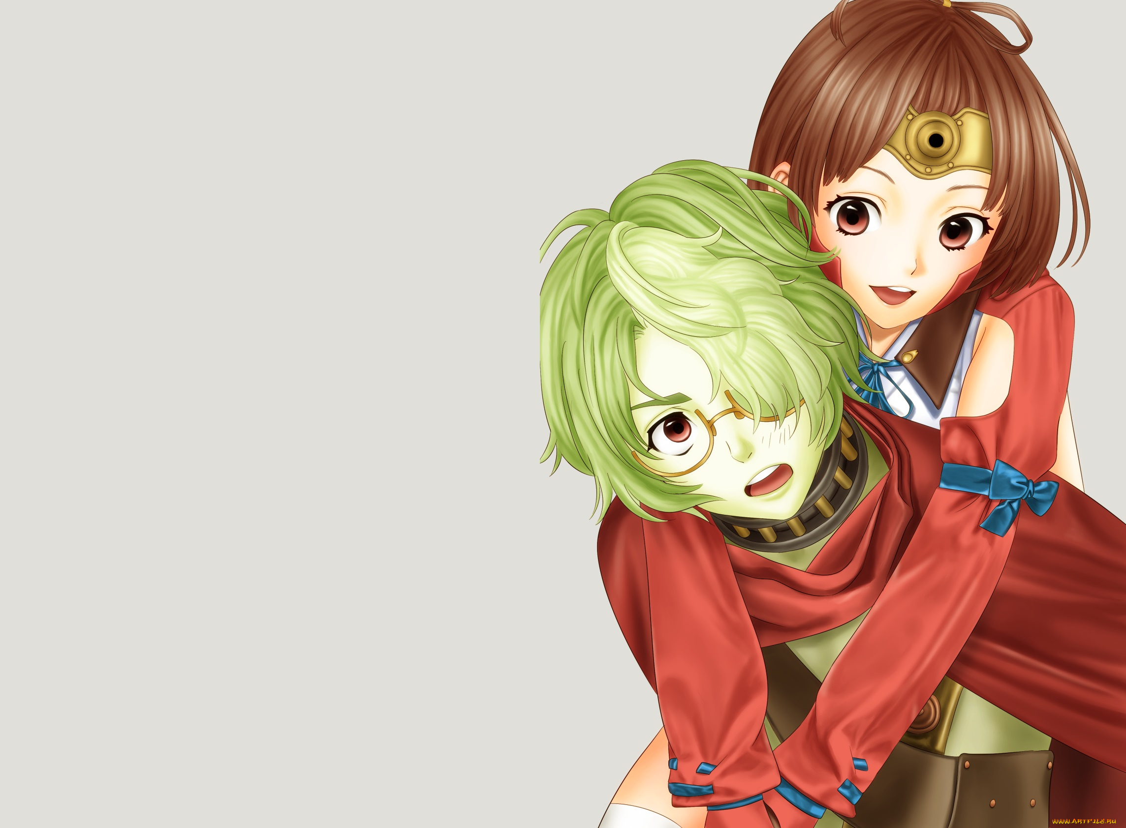 аниме, koutetsujou, no, kabaneri, двое