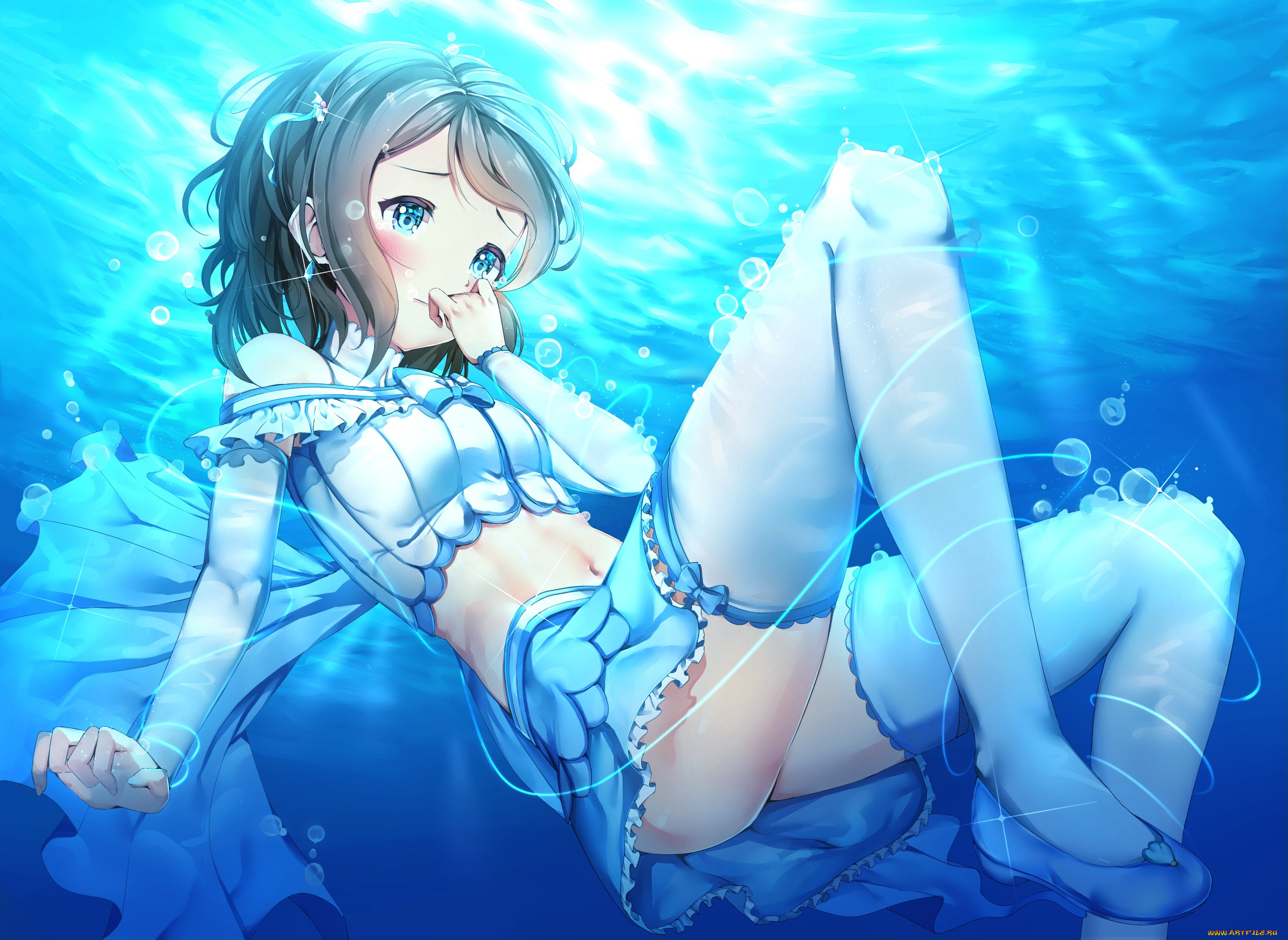 аниме, love, live, , school, idol, project, девушка, watanabe, you