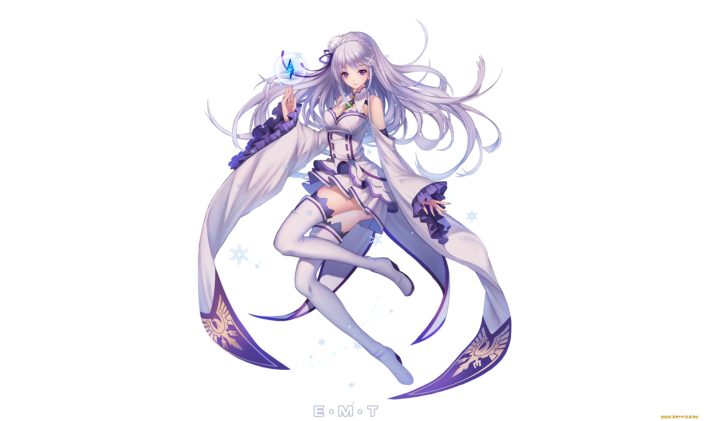 аниме, re, , zero, kara, hajimeru, isekai, seikatsu, эмилия