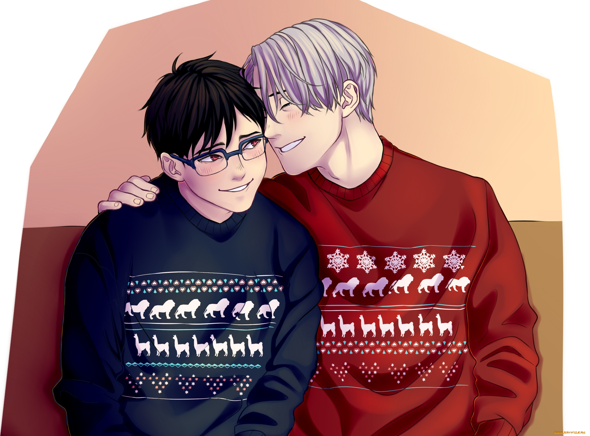 аниме, yuri, on, ice, виктор, юри