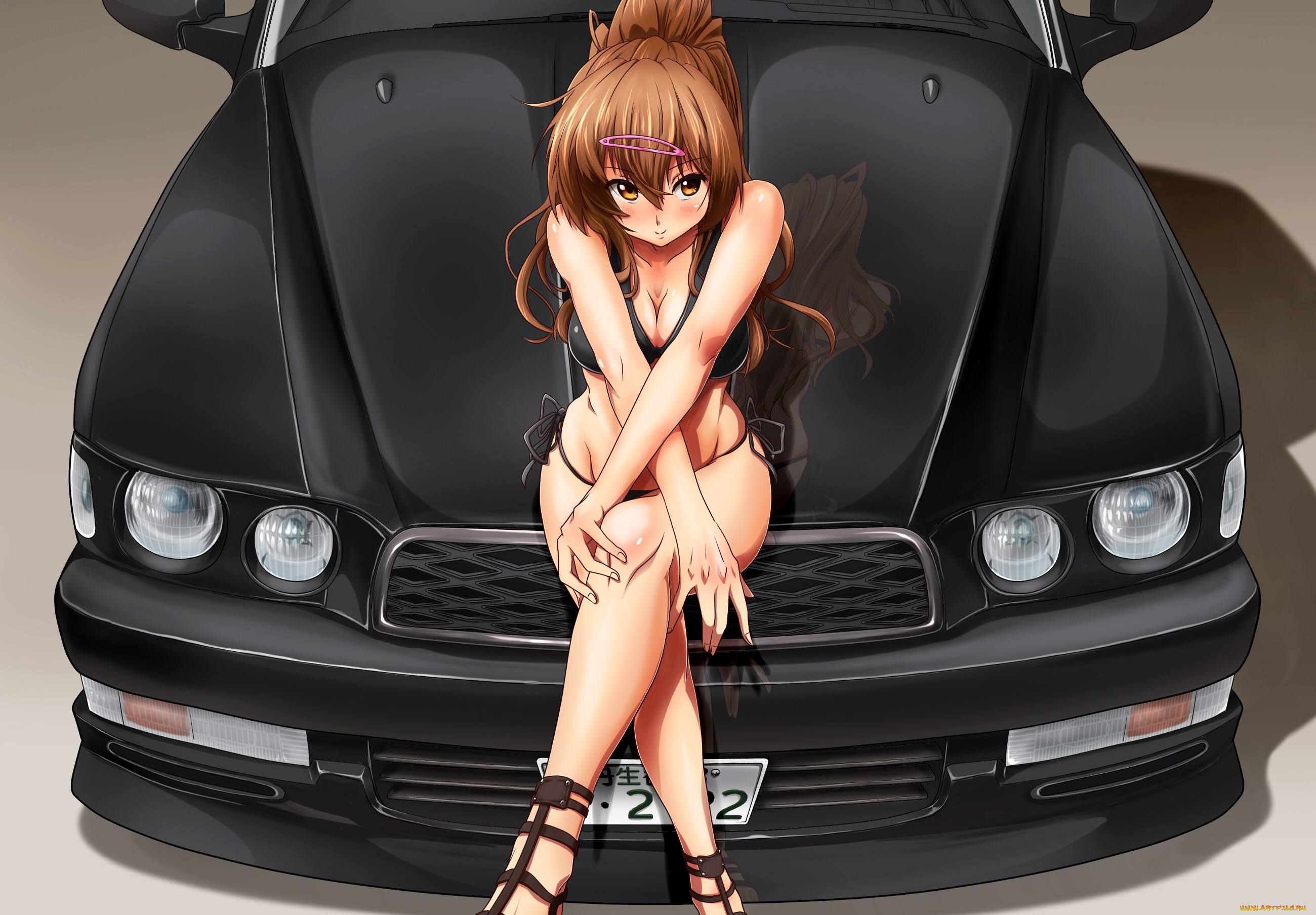 аниме, оружие, , техника, , технологии, машина, девушка