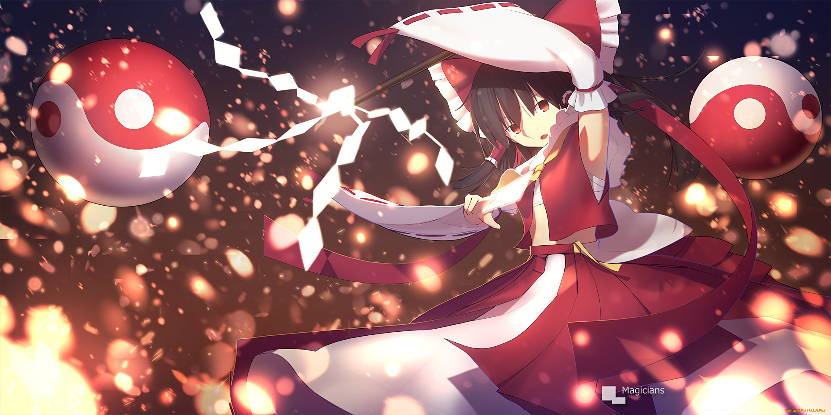 аниме, touhou, hakurei, reimu