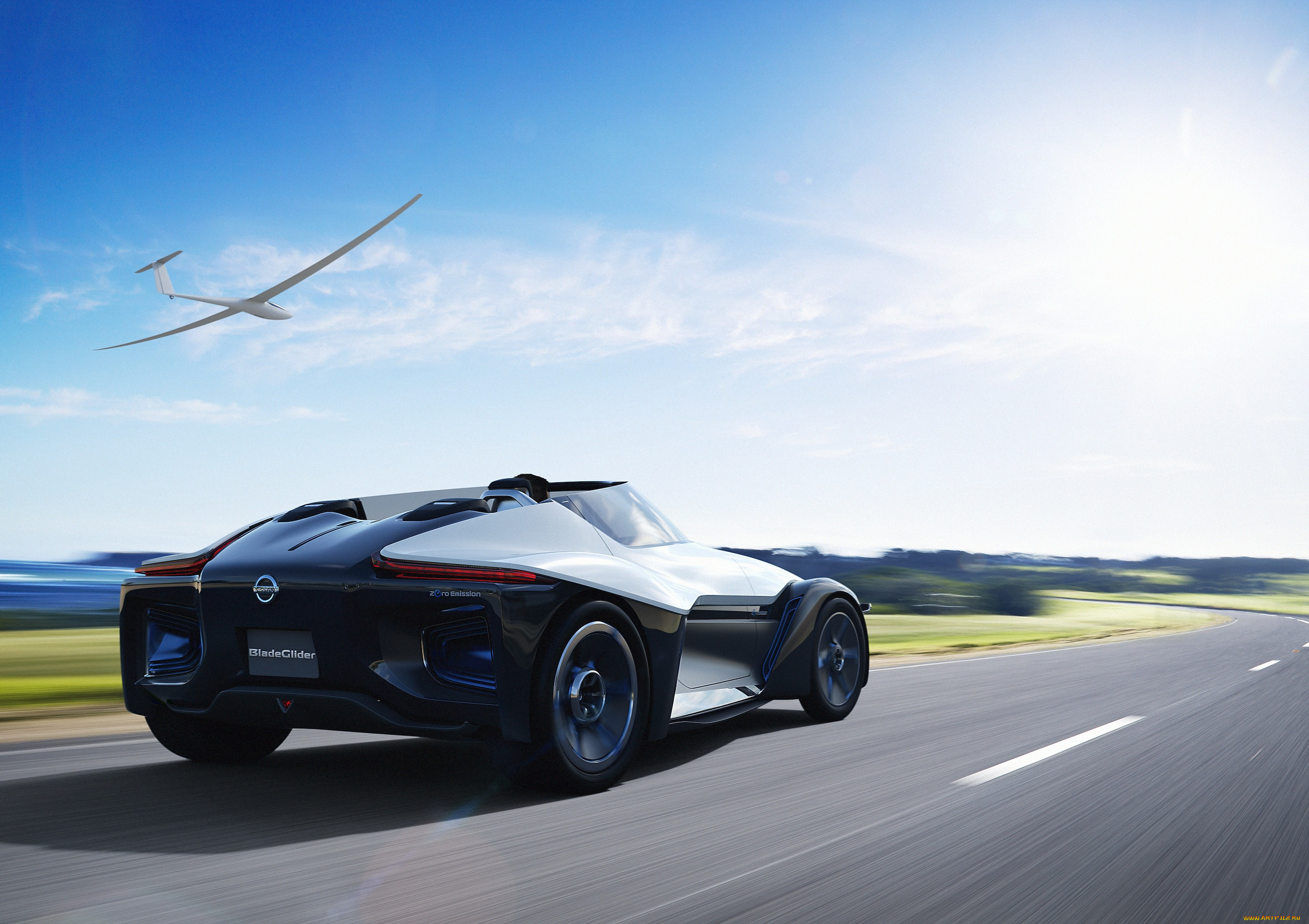 nissan, bladeglider, concept, 2016, автомобили, nissan, datsun, bladeglider, 2016, concept