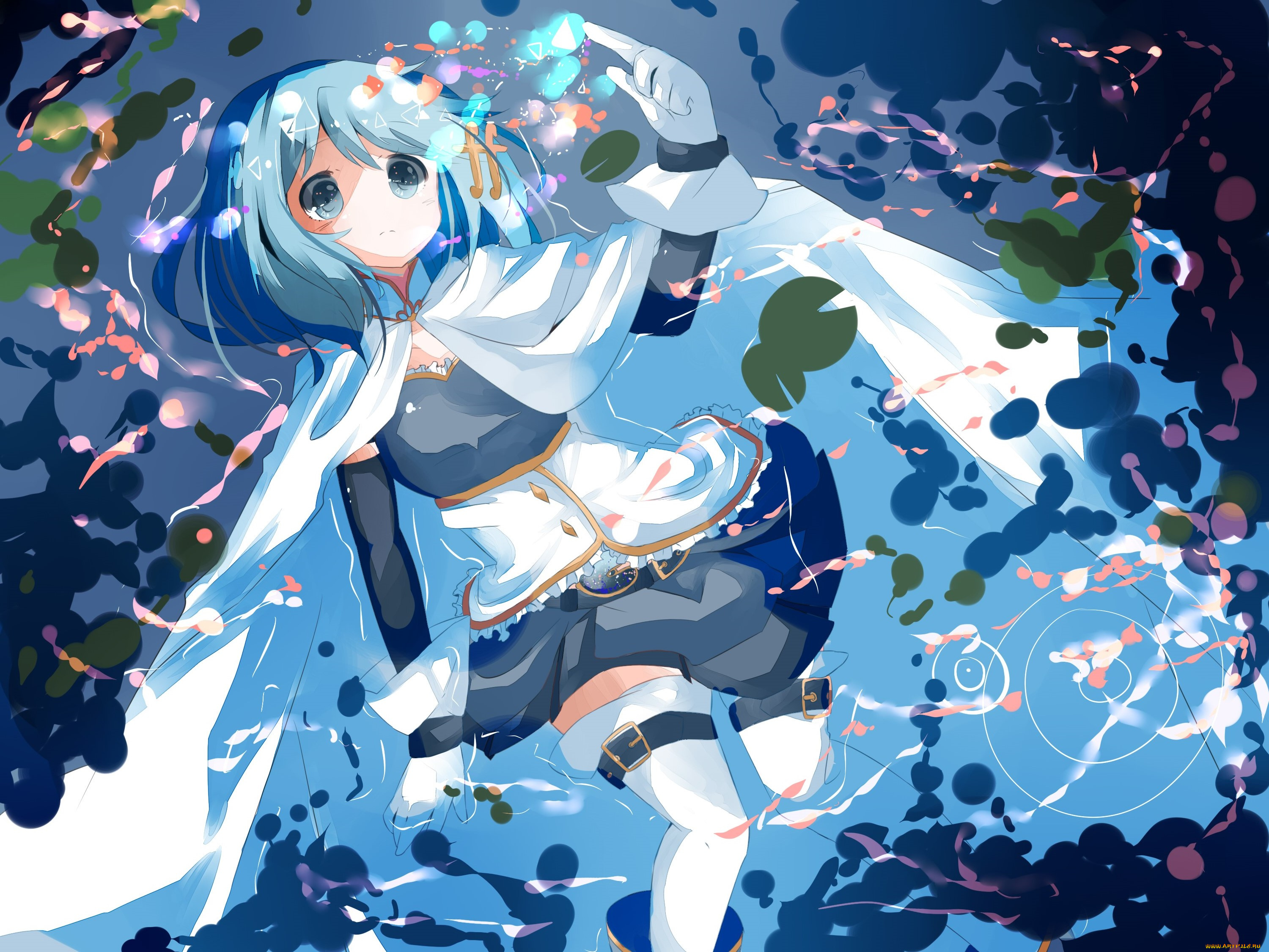 аниме, mahou, shoujo, madoka, magika, фон, взгляд, девушка