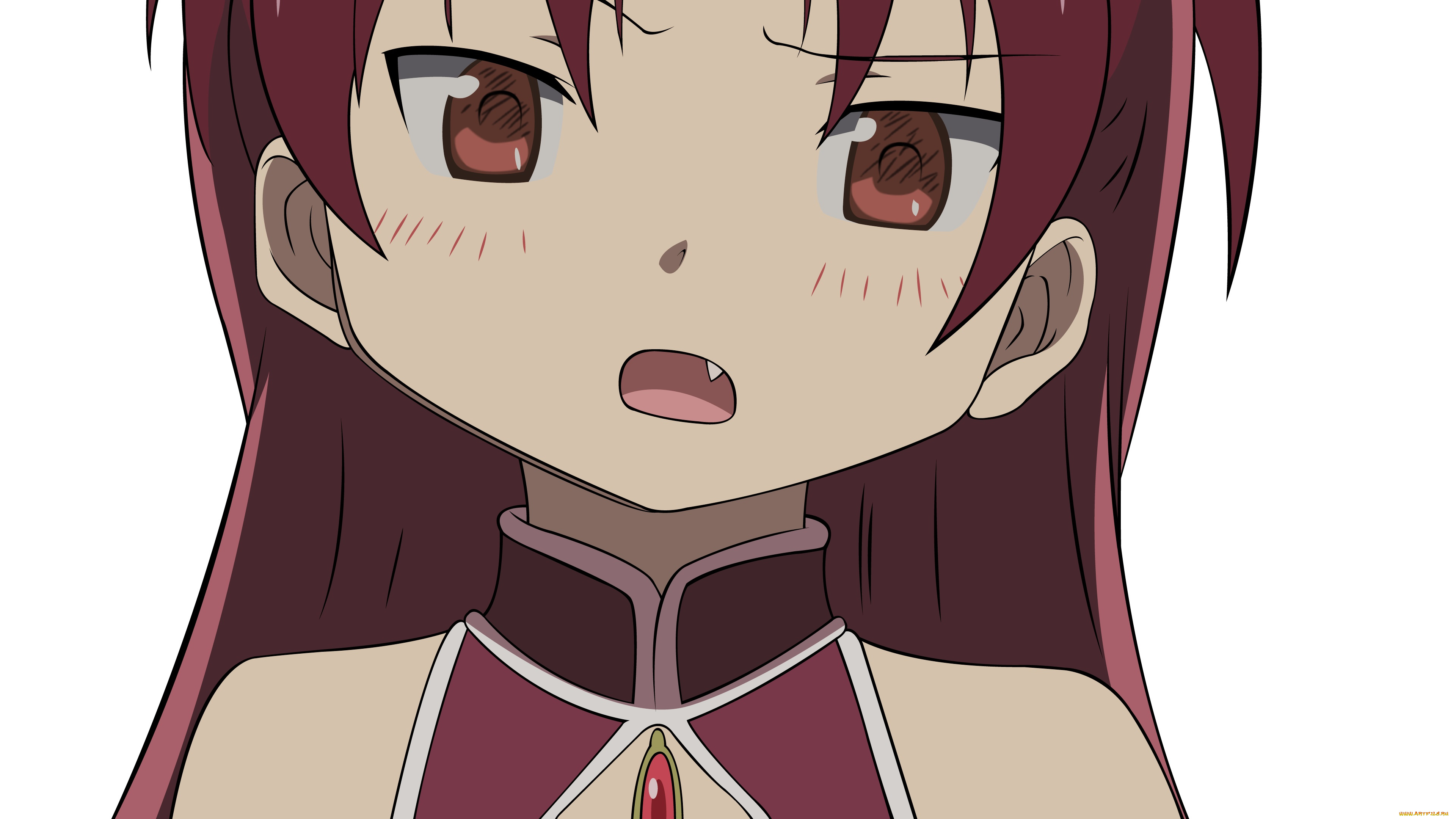 аниме, mahou, shoujo, madoka, magika, фон, взгляд, девушка