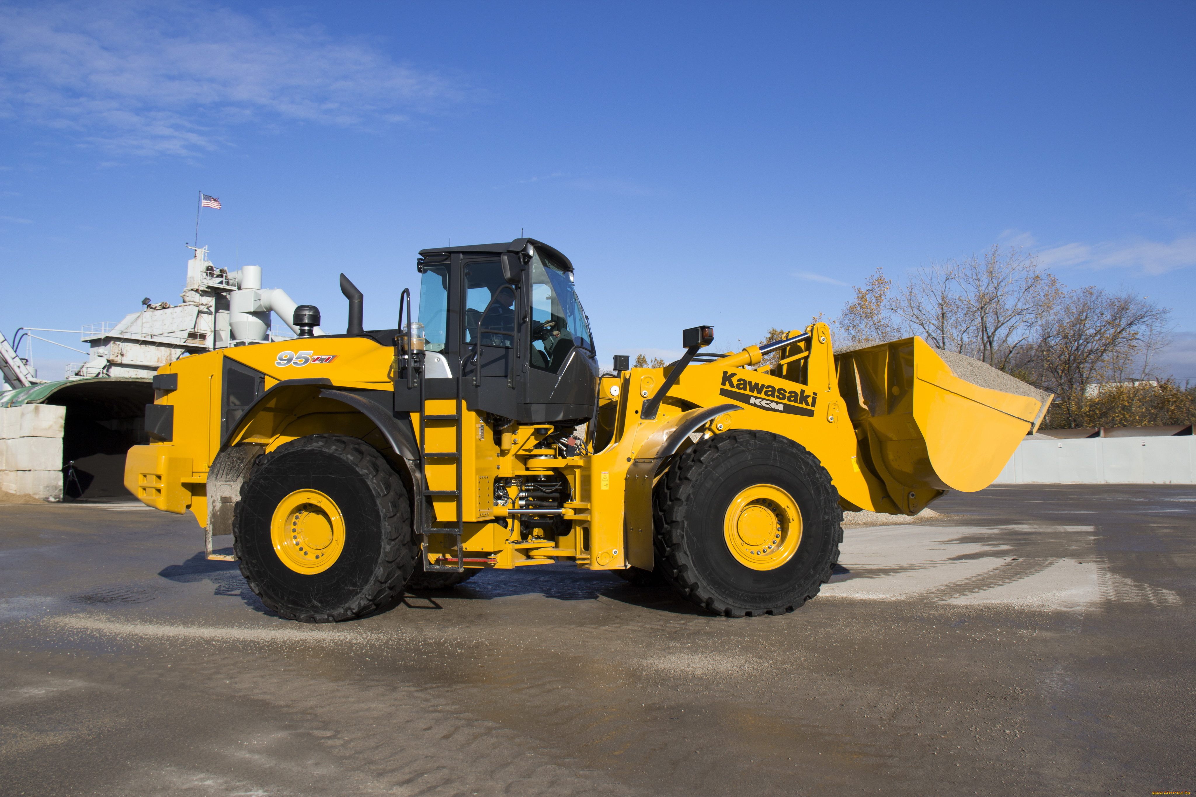 техника, фронтальные, погрузчики, kawasaki