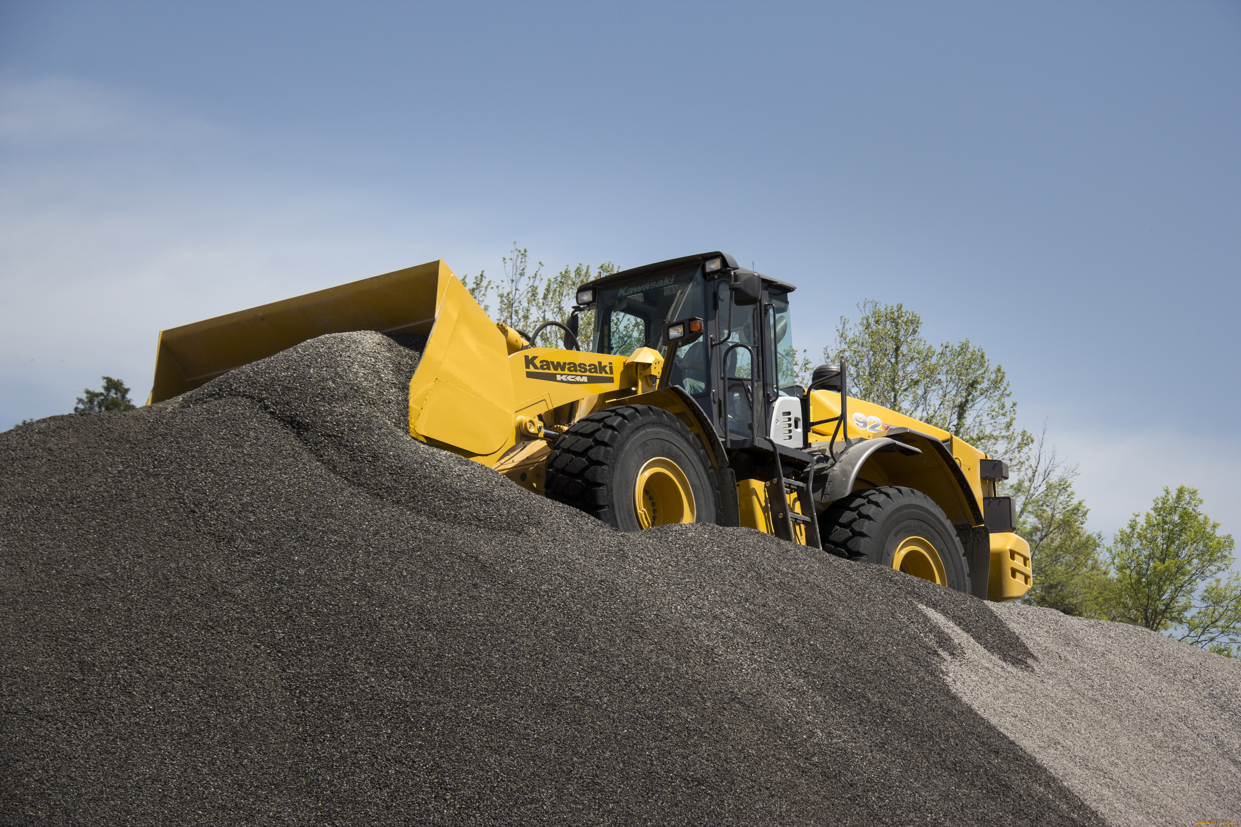 техника, фронтальные, погрузчики, kawasaki