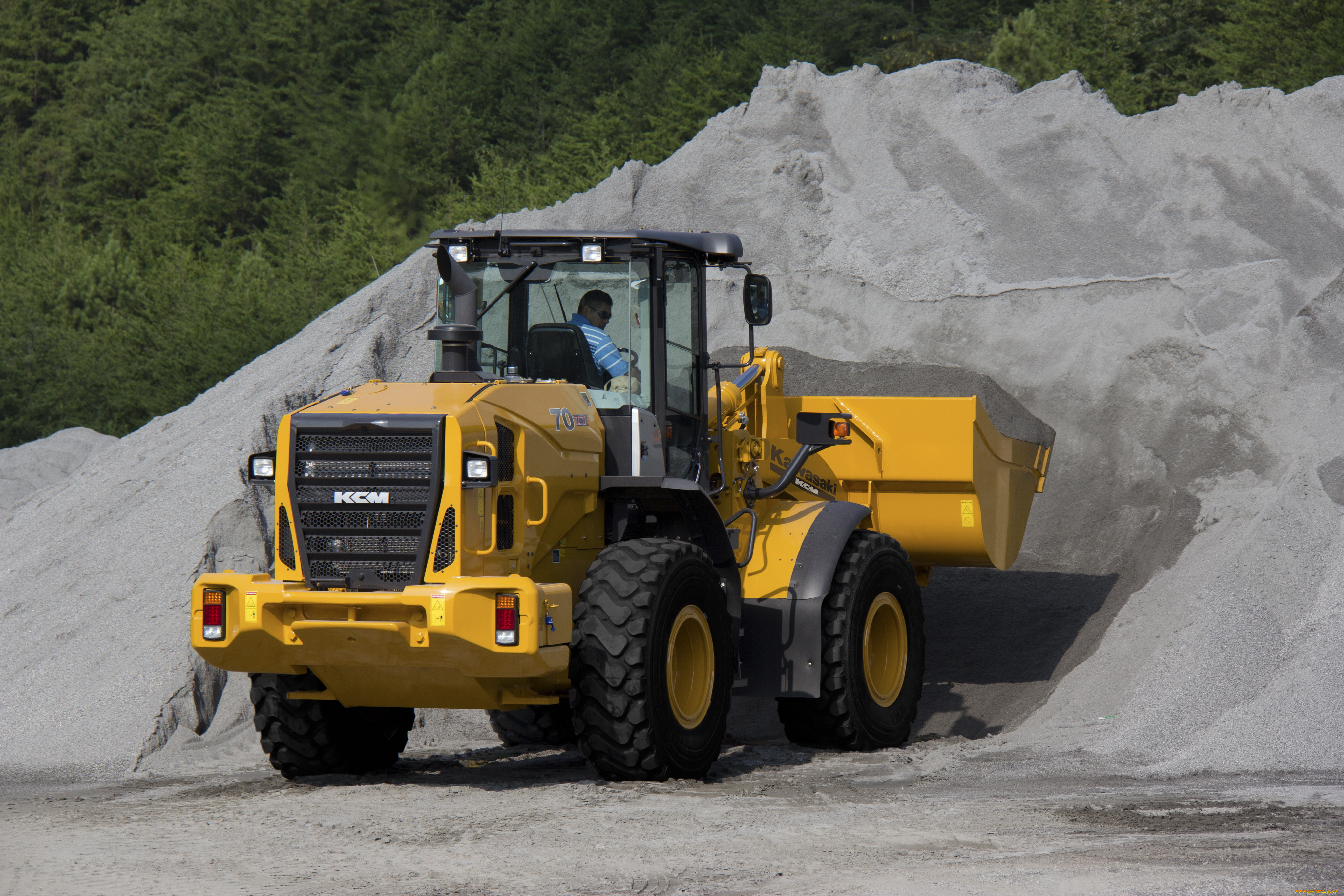 техника, фронтальные, погрузчики, kawasaki